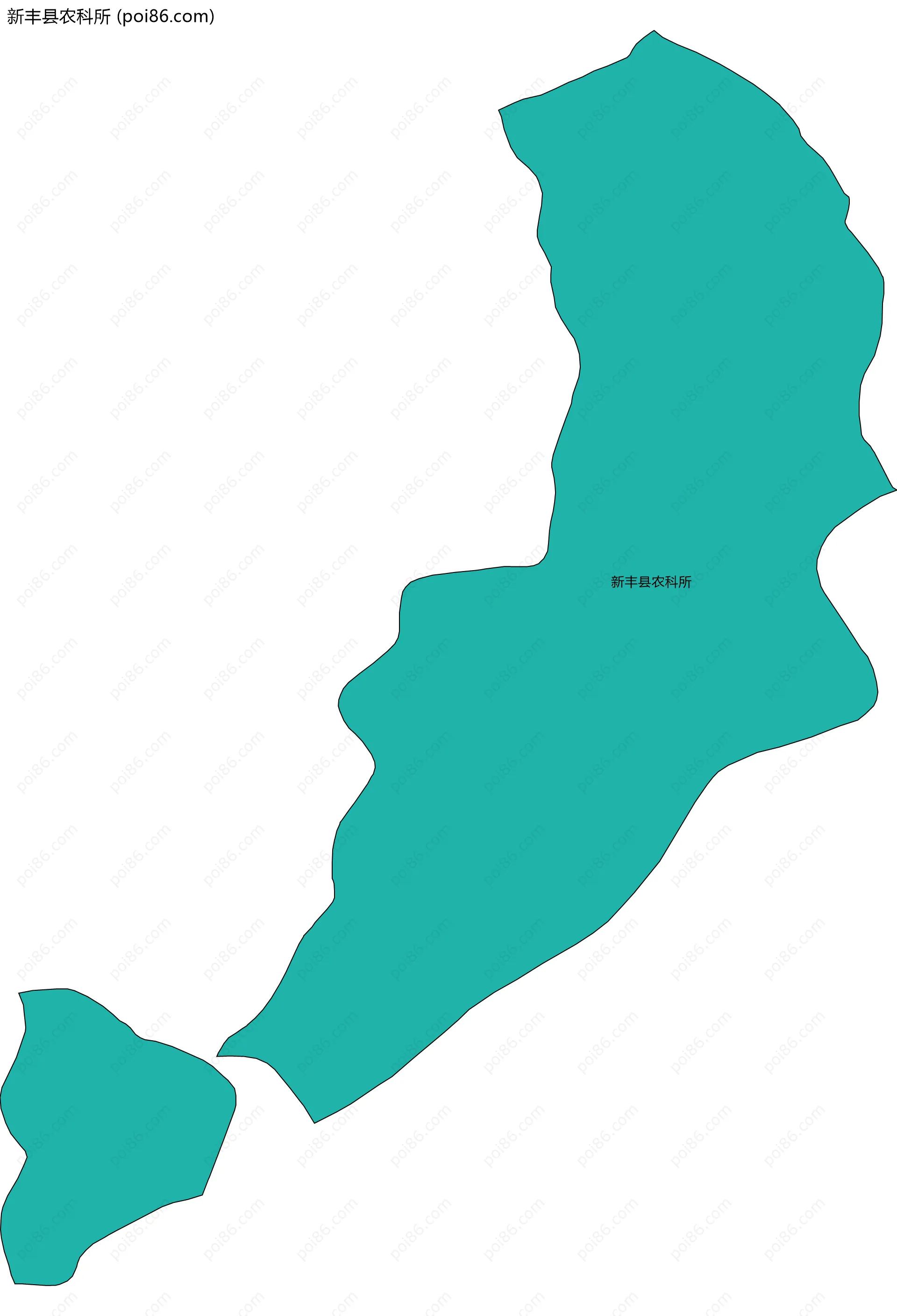 新丰县农科所边界地图