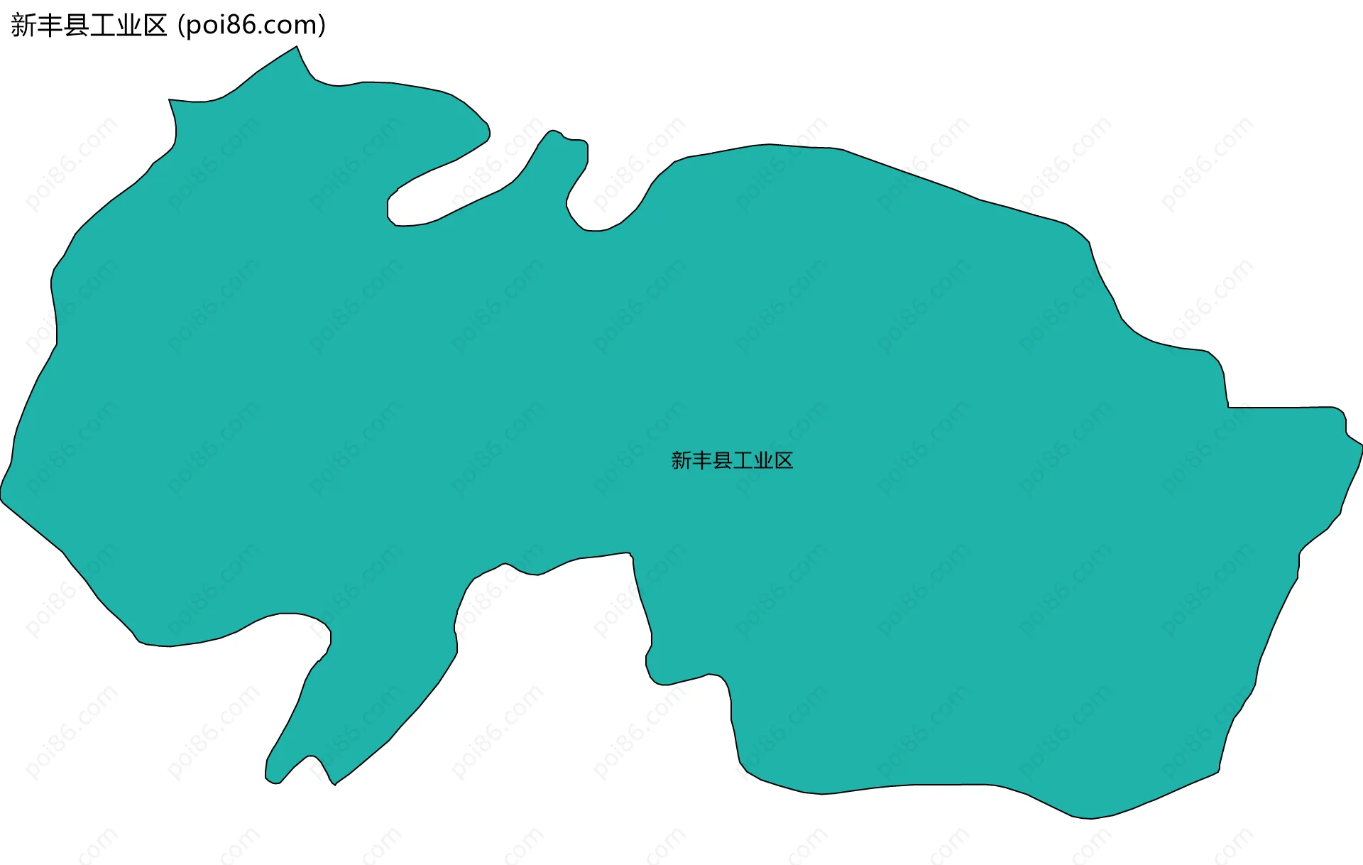 新丰县工业区边界地图