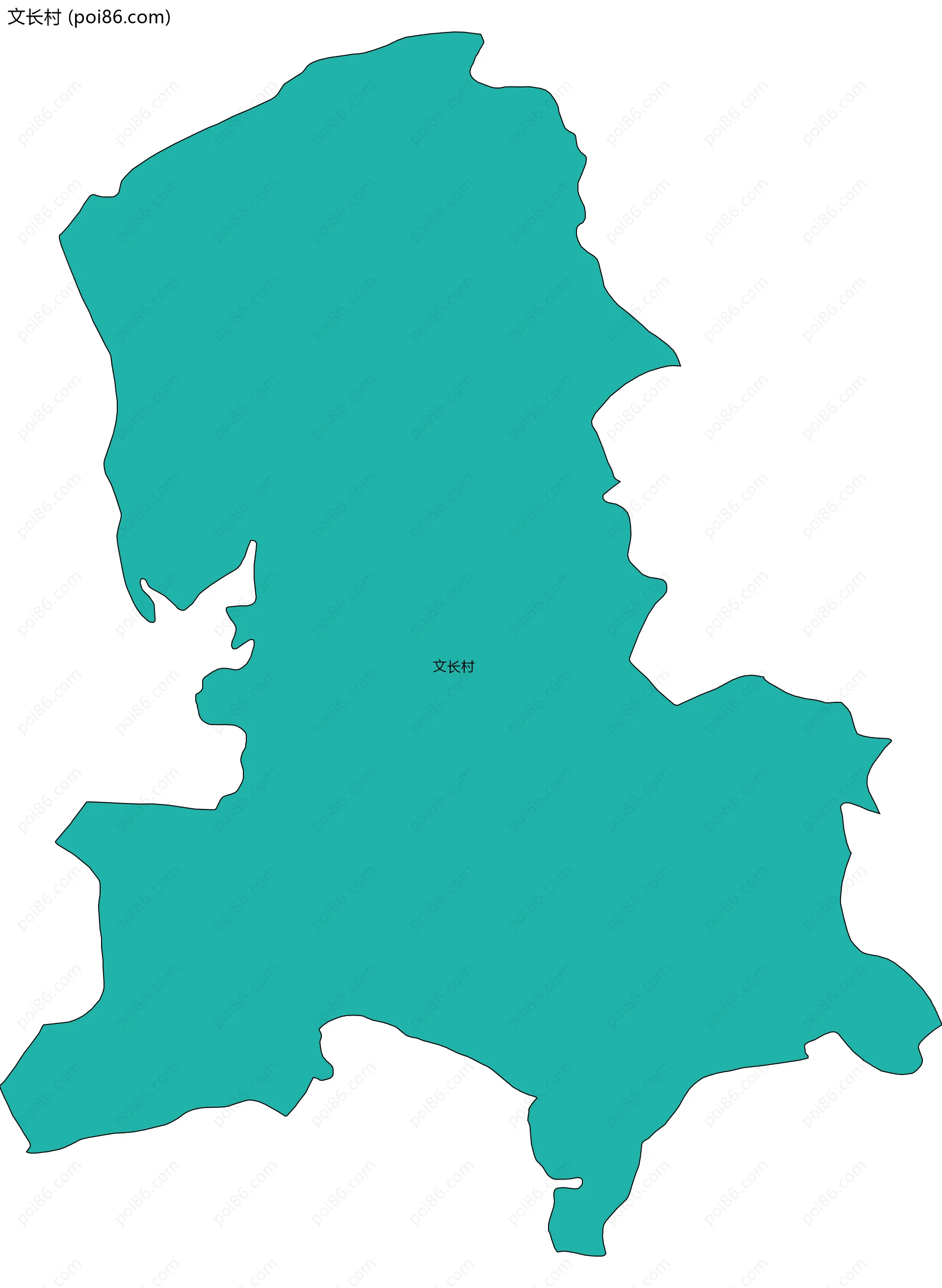 文长村边界地图