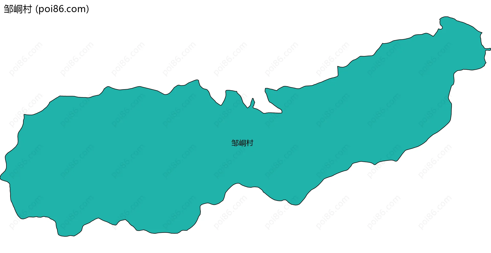 邹峒村边界地图