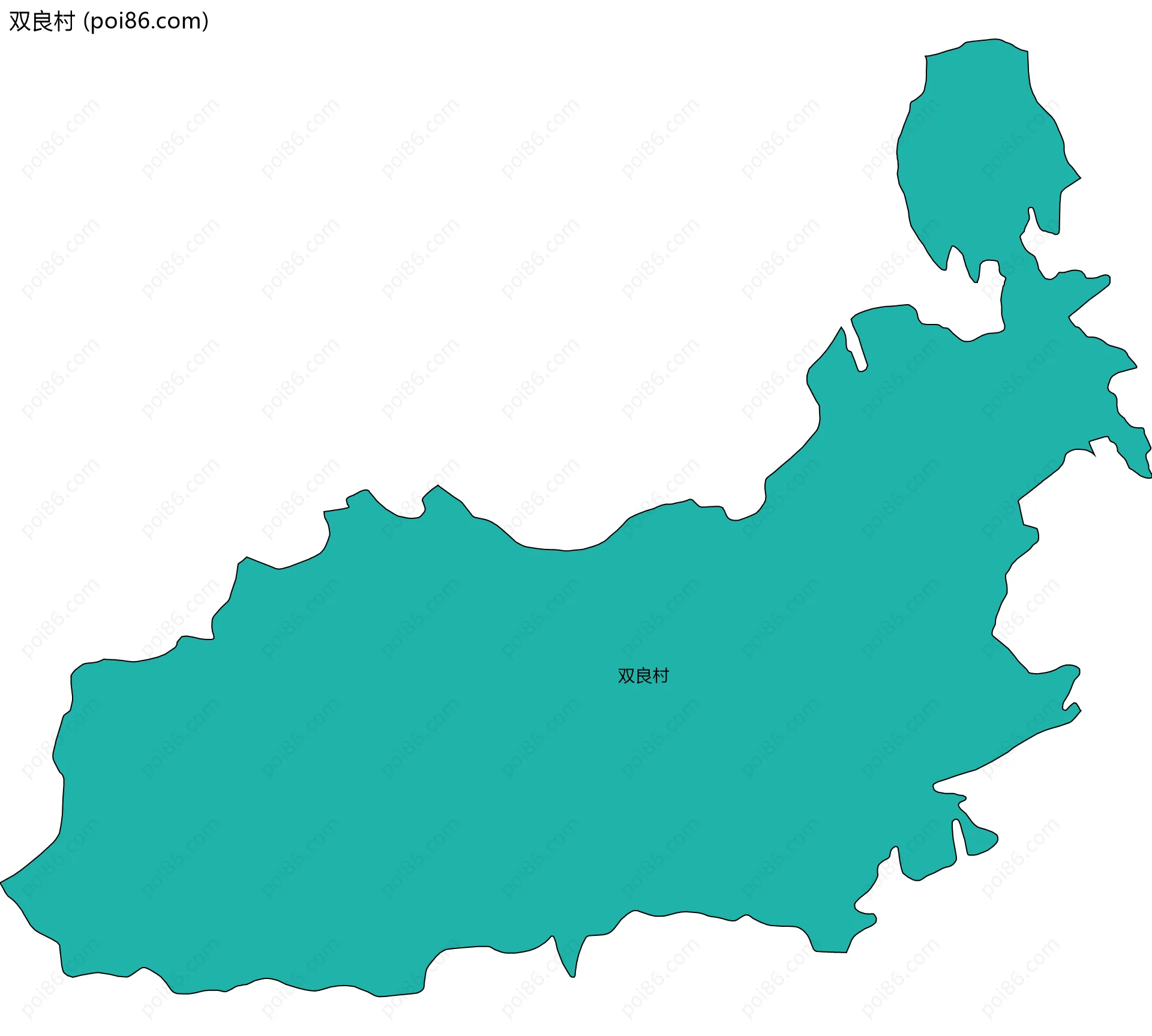 双良村边界地图