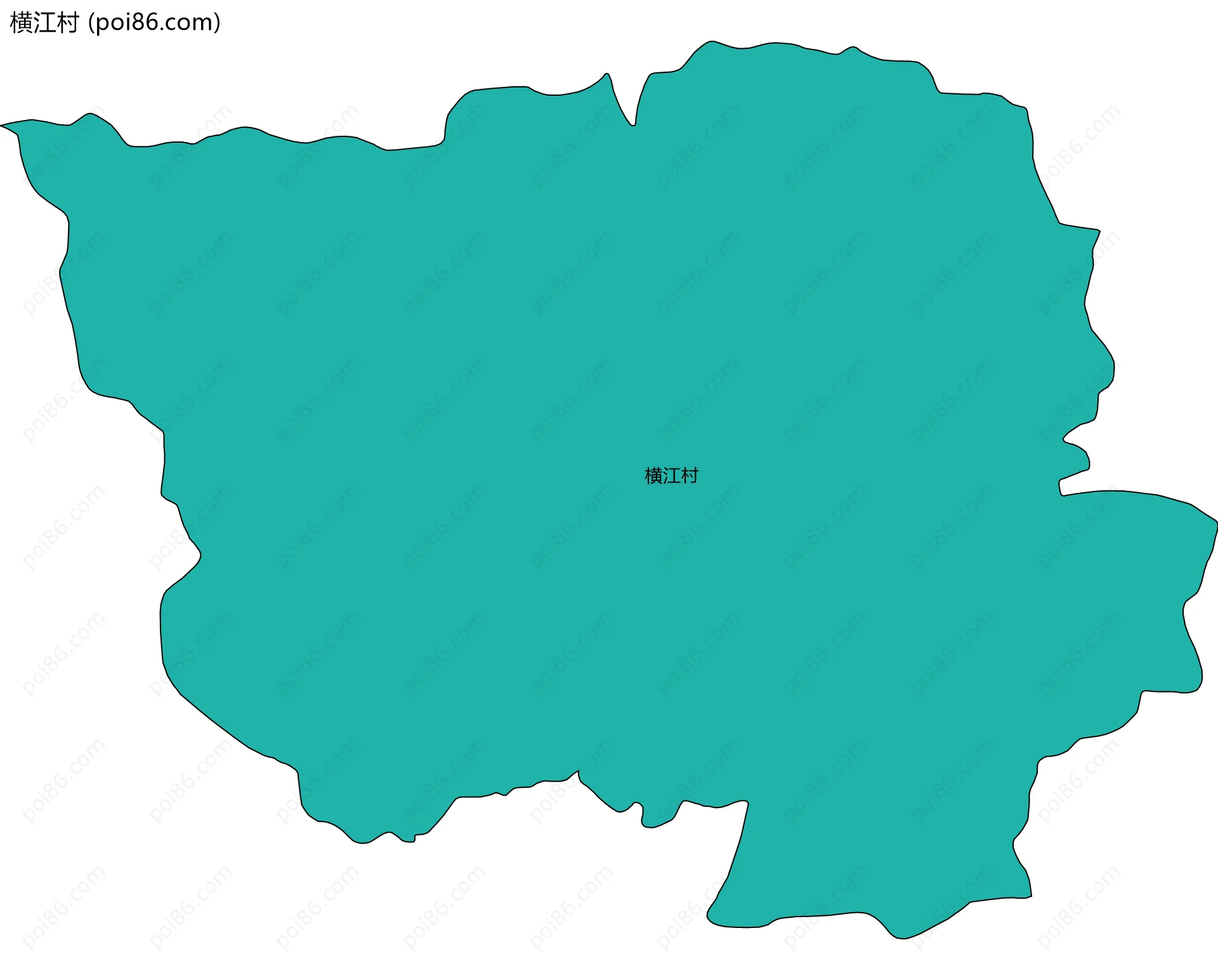 横江村边界地图