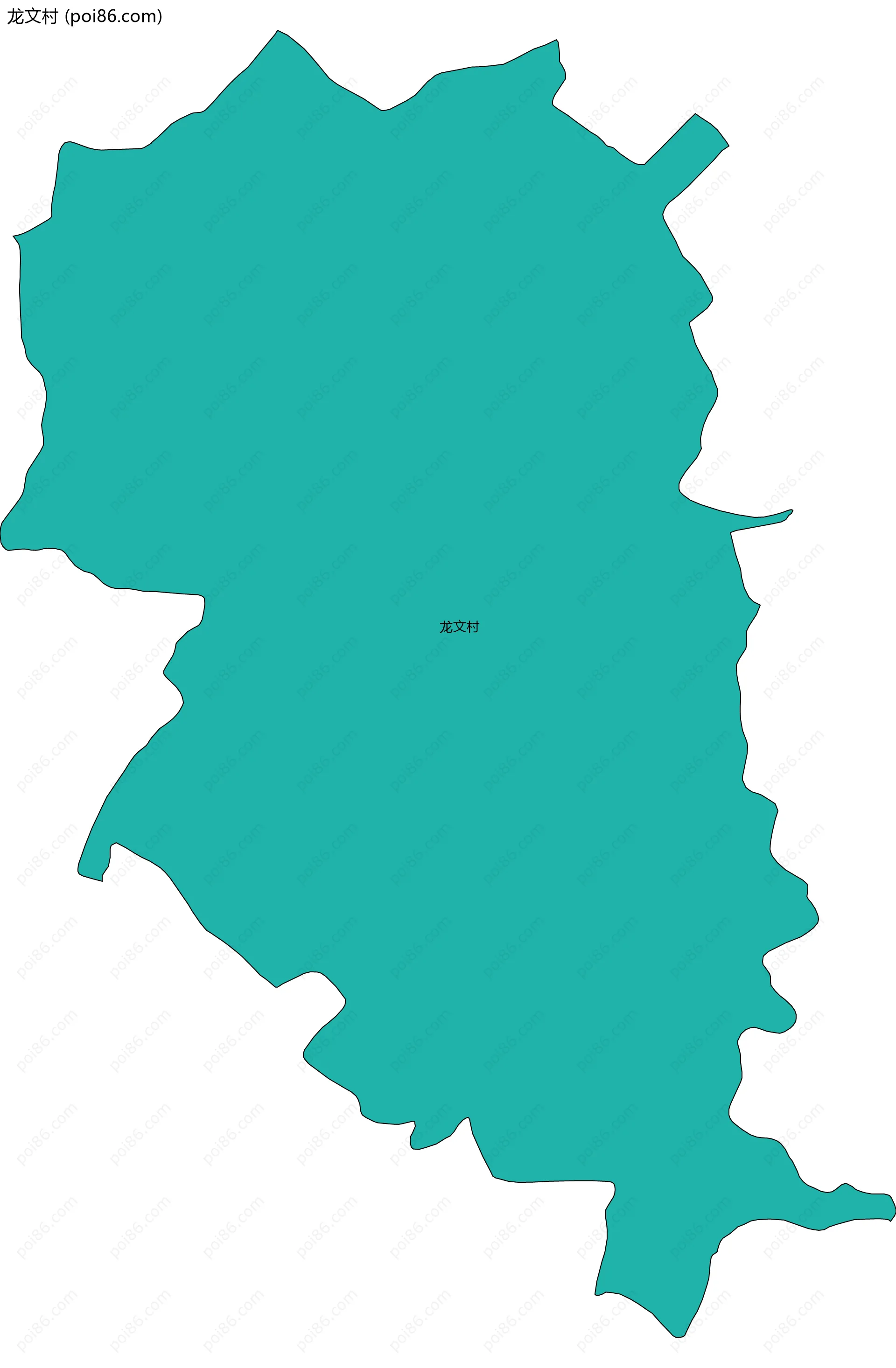 龙文村边界地图