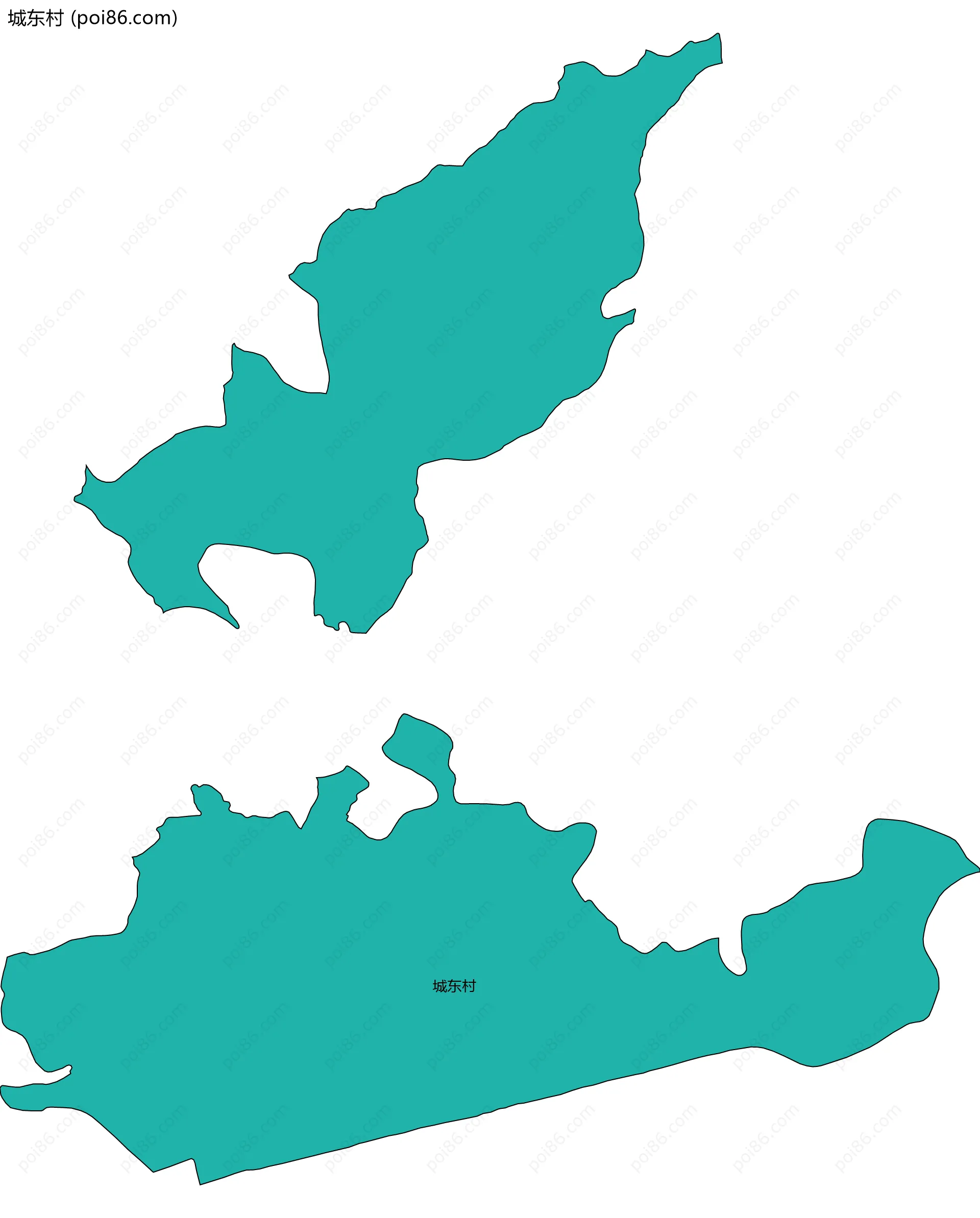 城东村边界地图