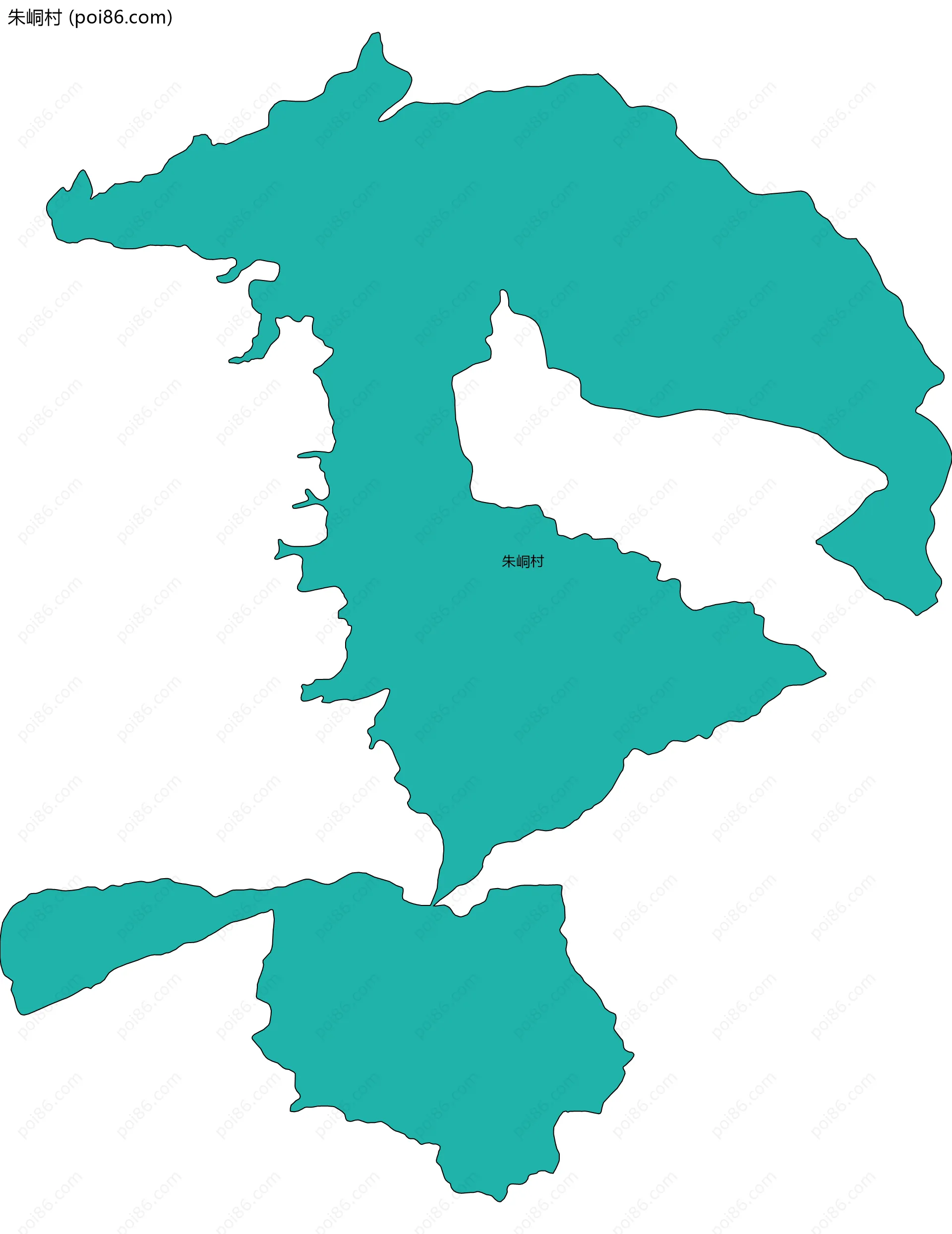 朱峒村边界地图