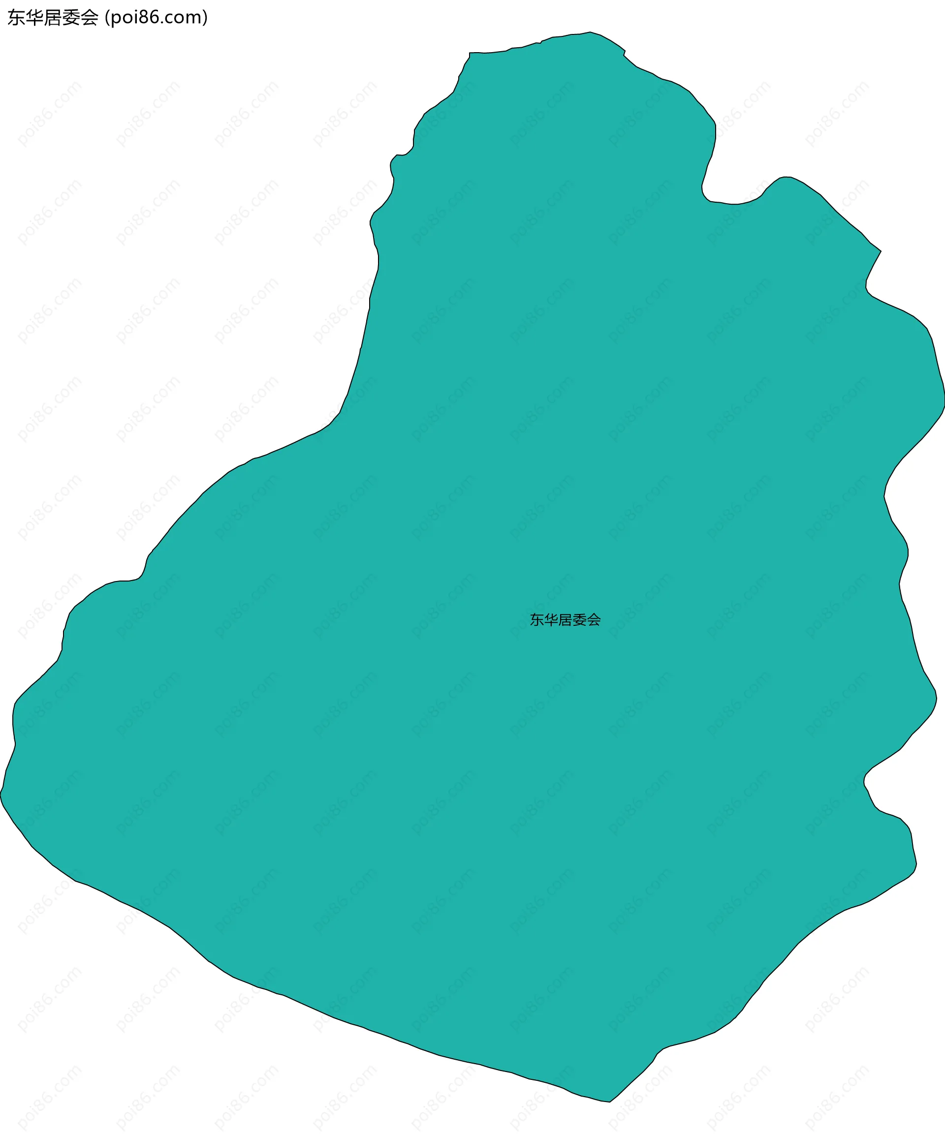 东华居委会边界地图