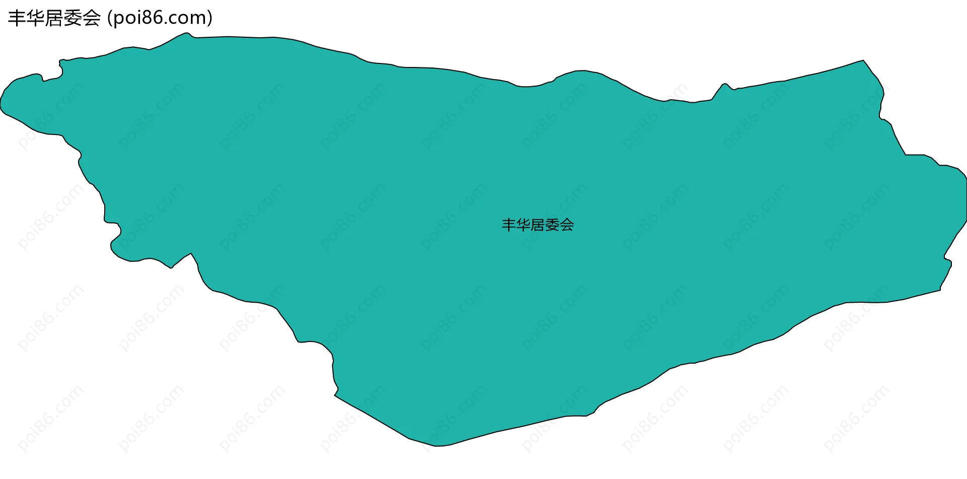 丰华居委会边界地图