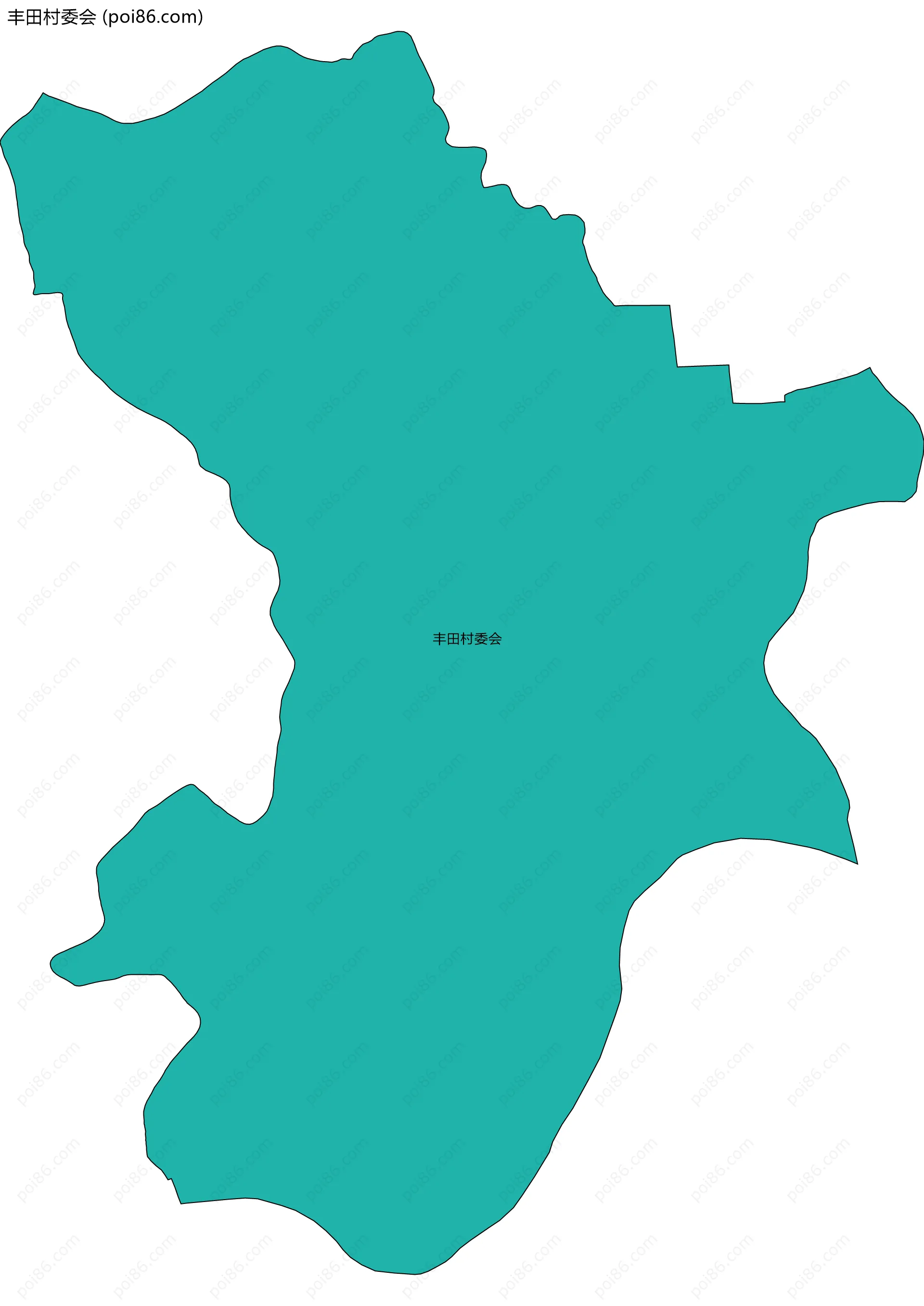 丰田村委会边界地图