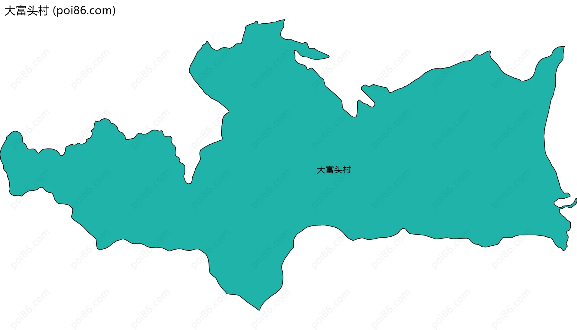 大富头村边界地图