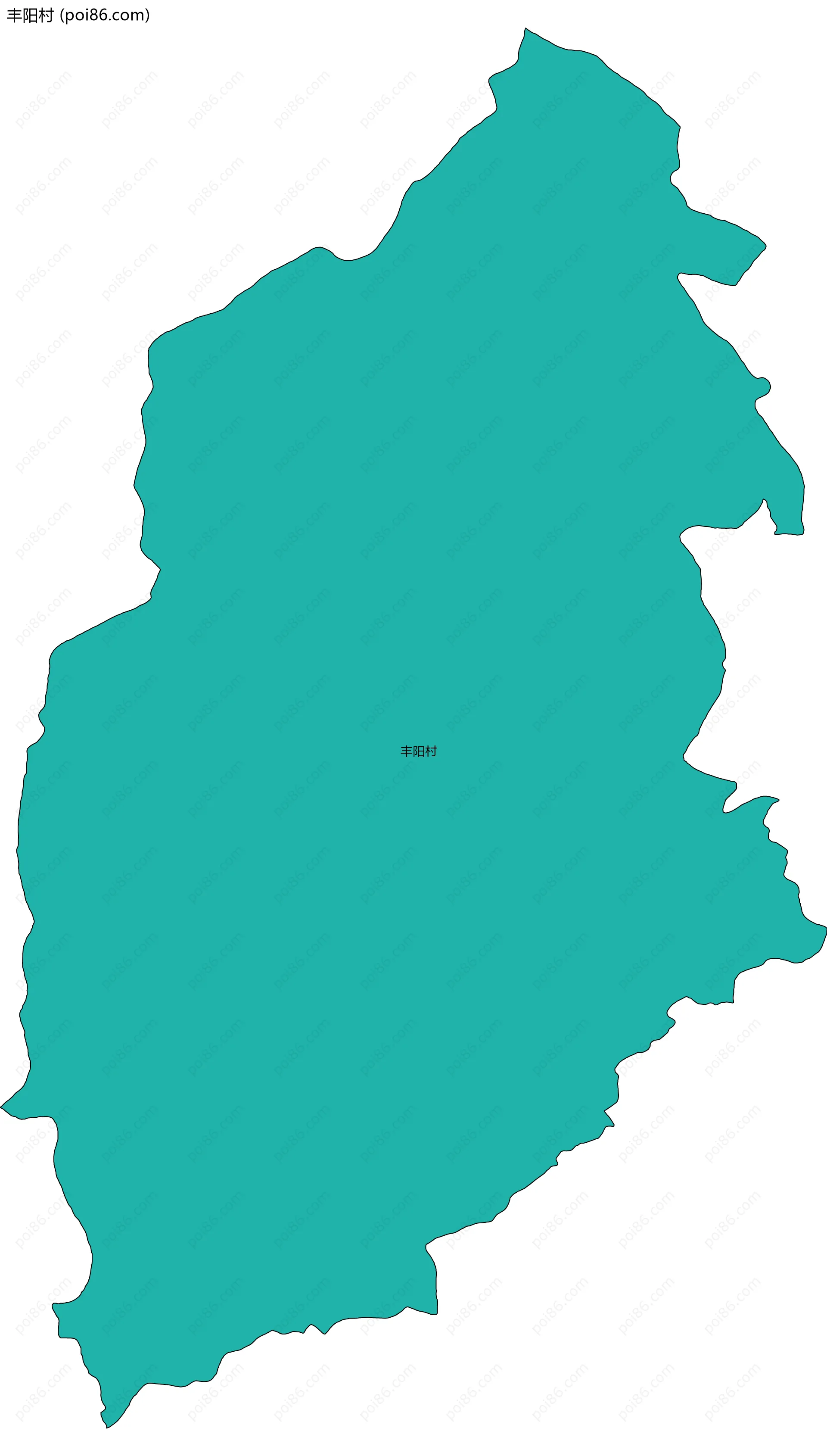 丰阳村边界地图