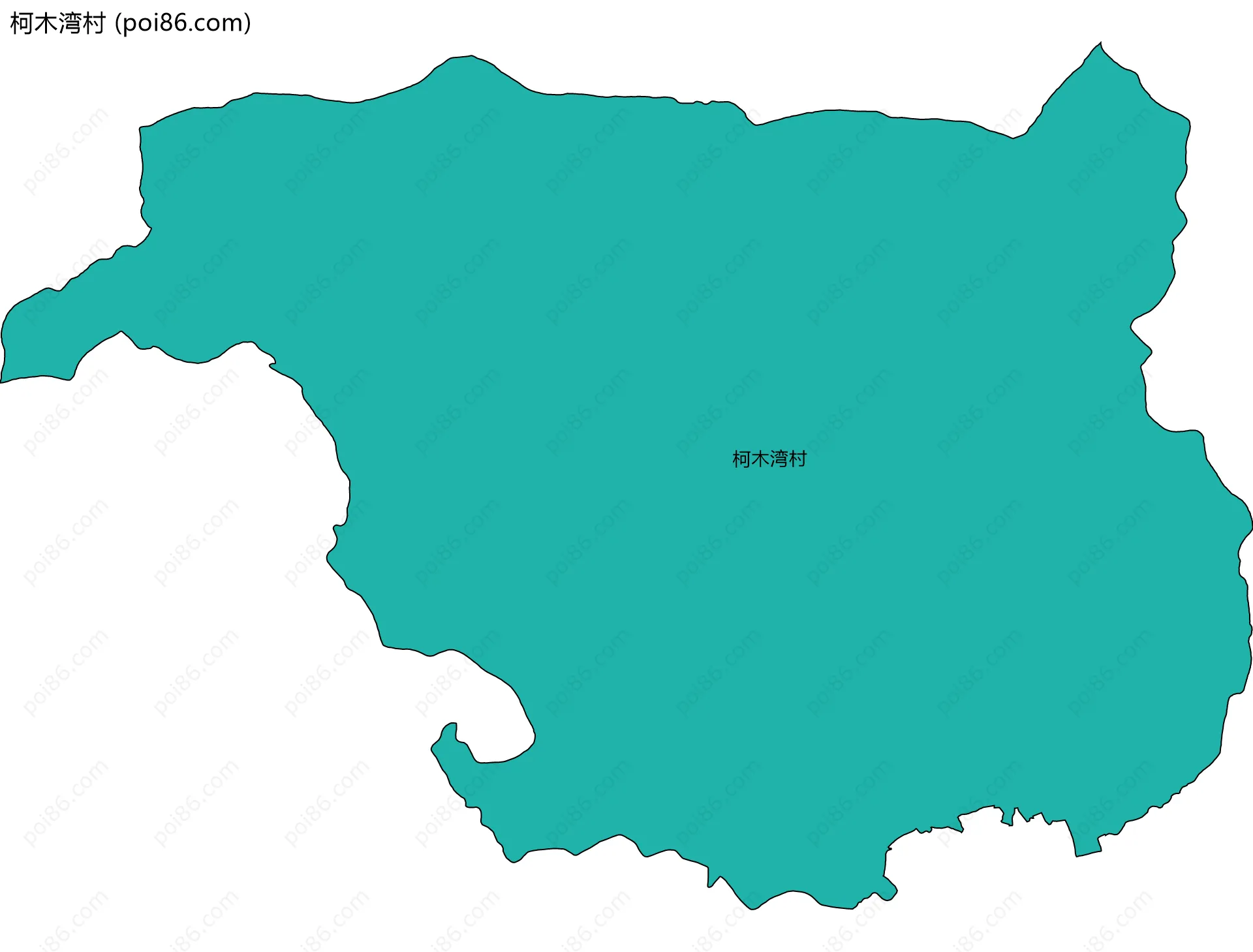 柯木湾村边界地图