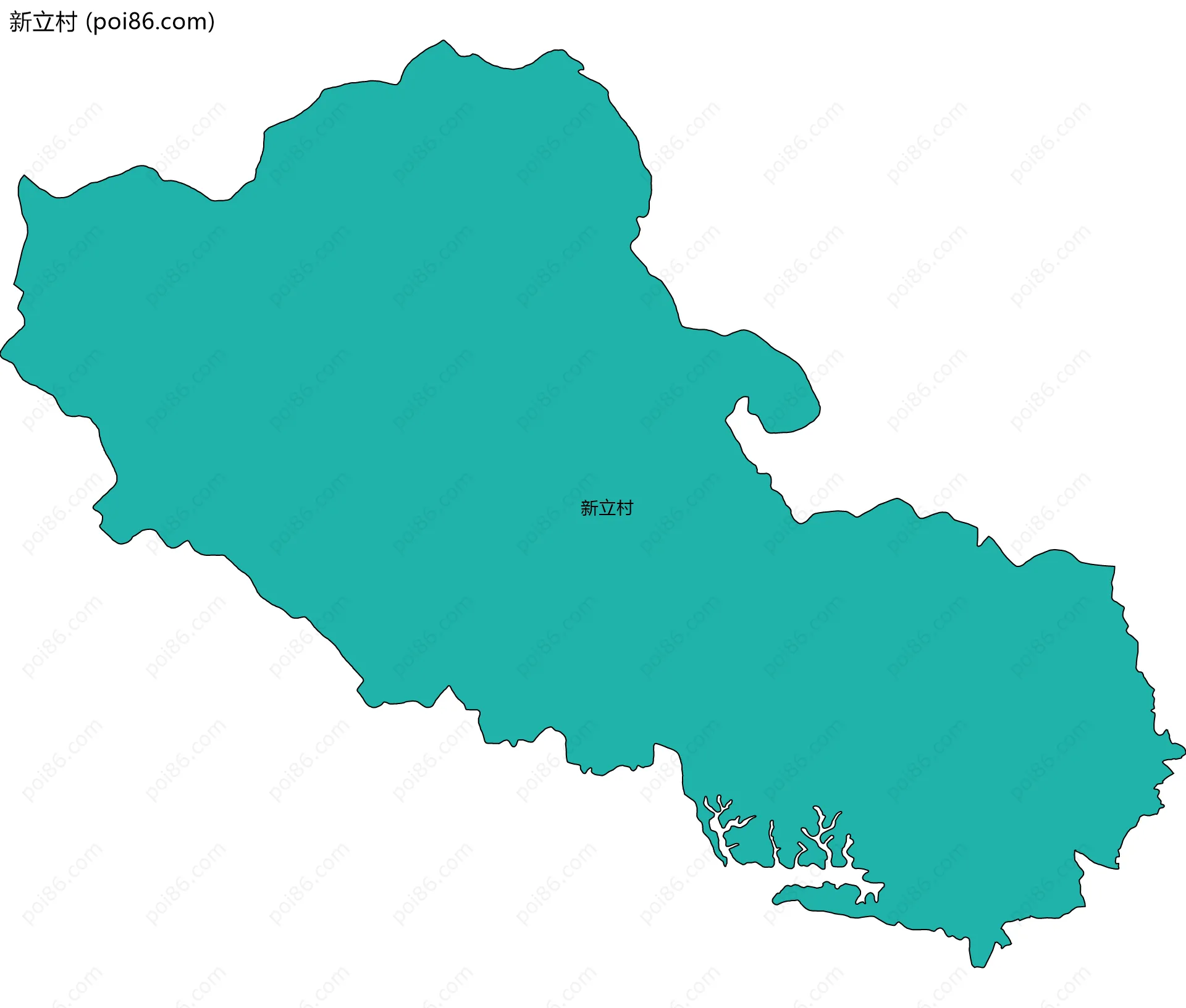 新立村边界地图