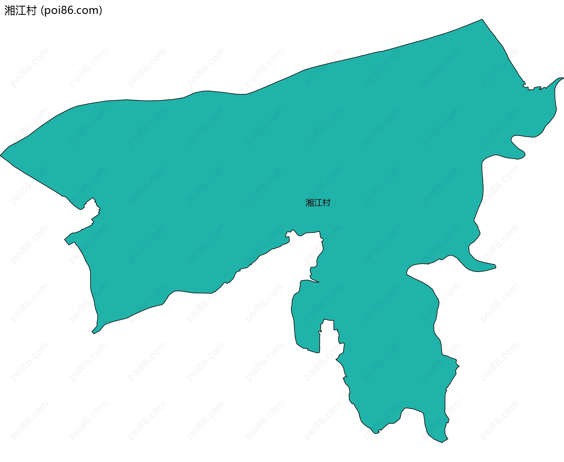 湘江村边界地图