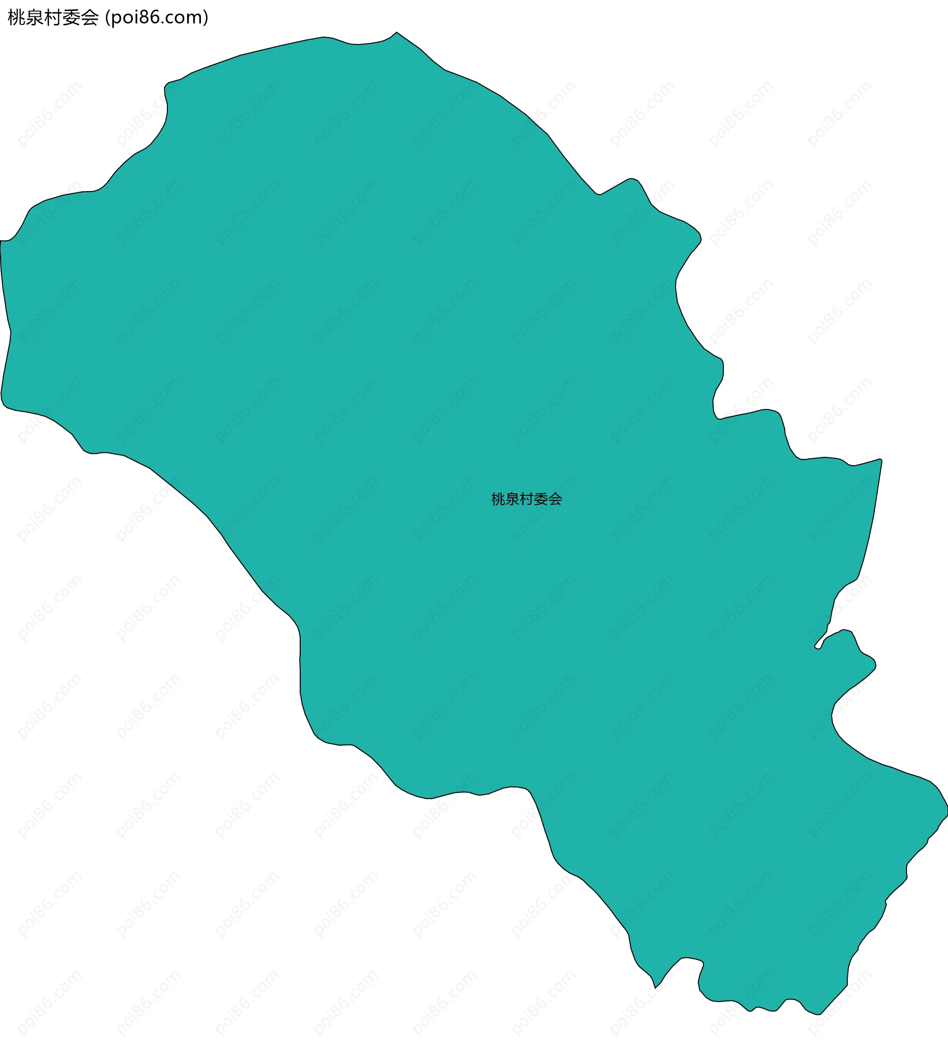 桃泉村委会边界地图