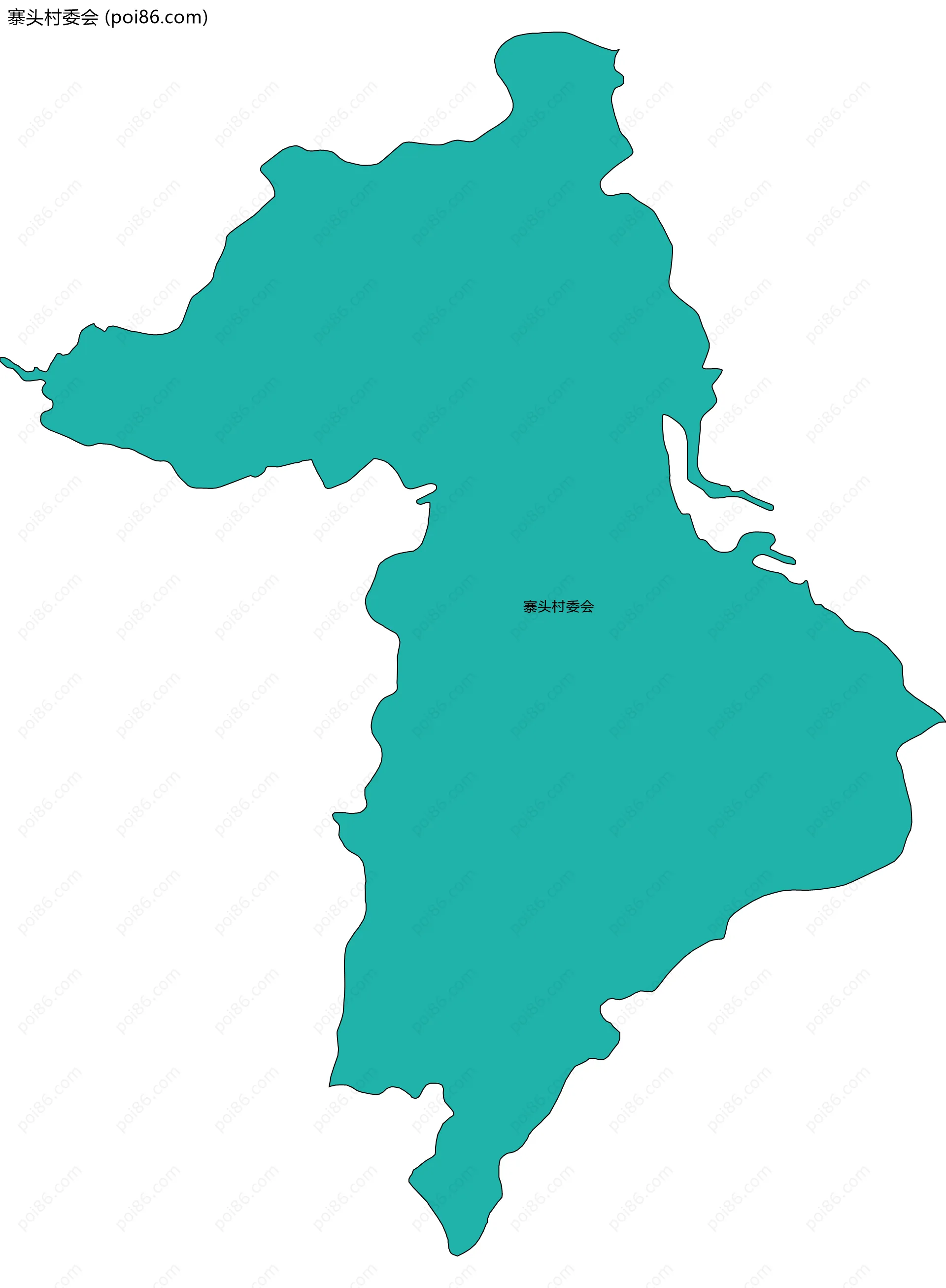 寨头村委会边界地图