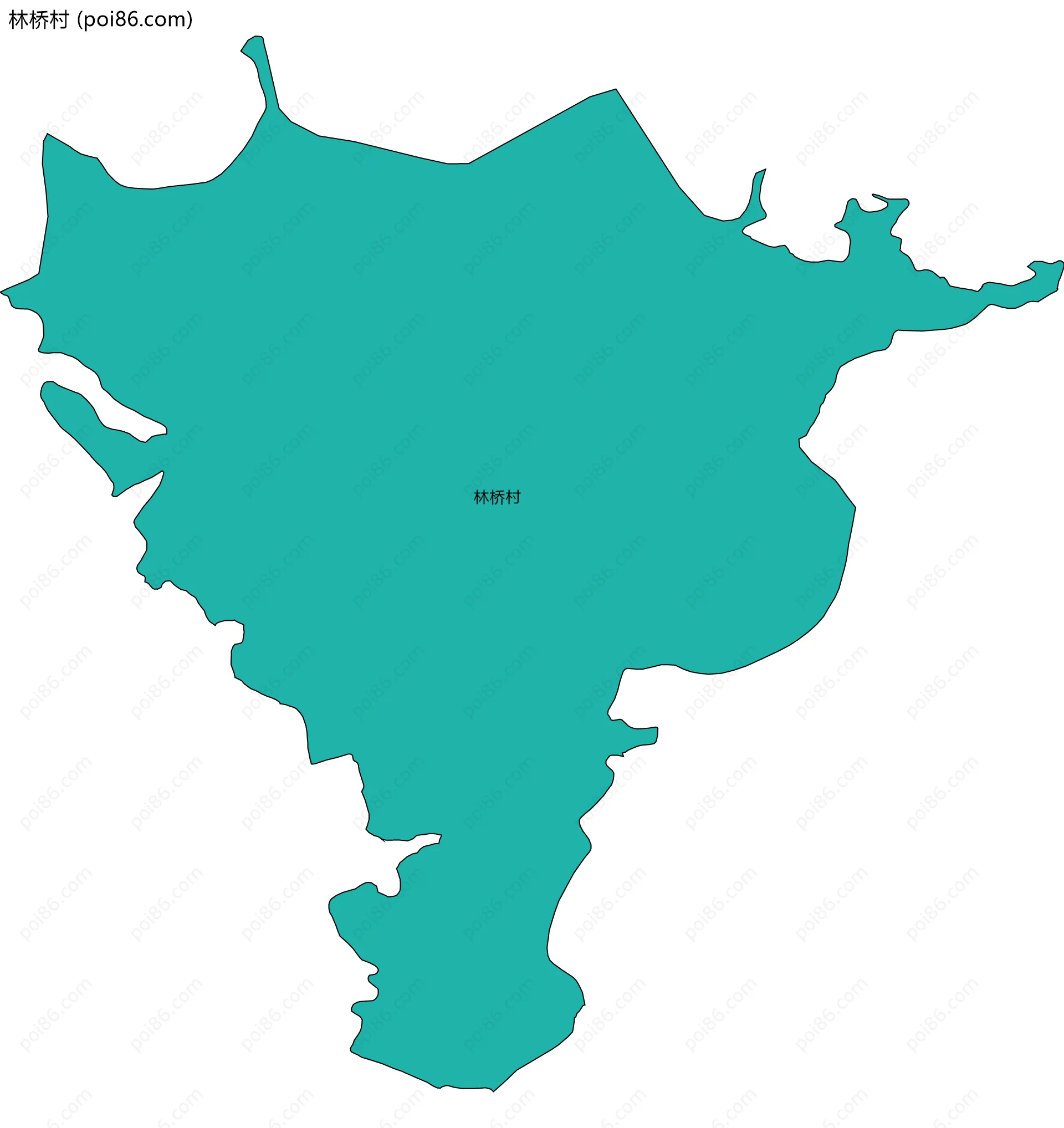 林桥村边界地图