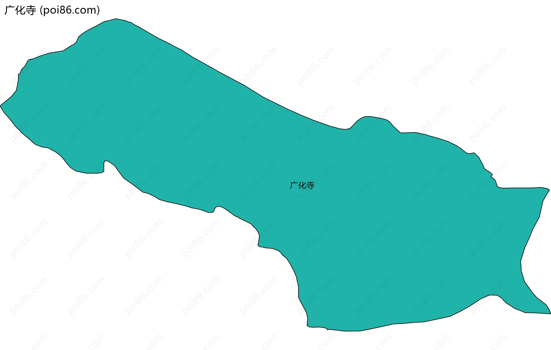 广化寺边界地图