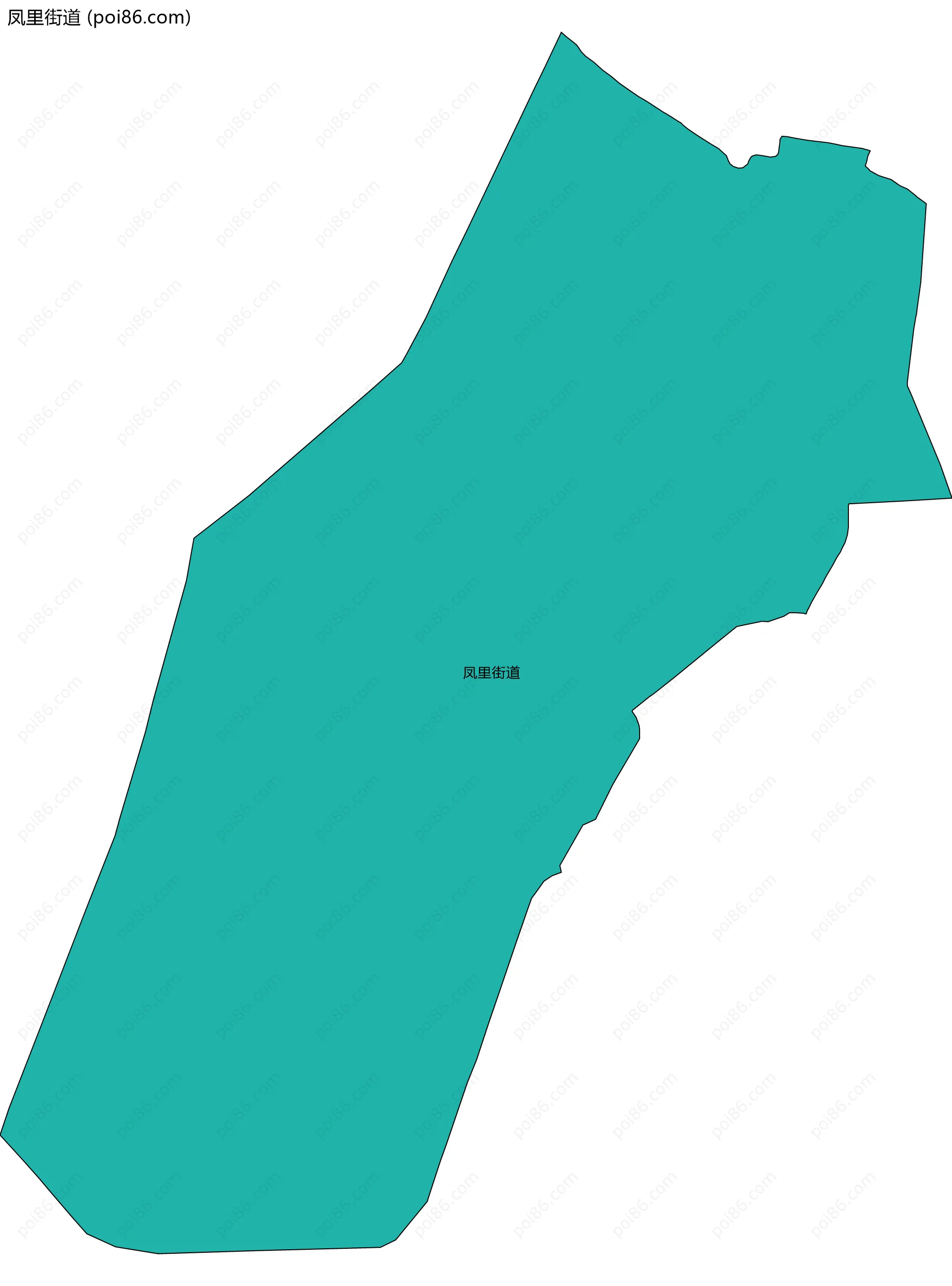 凤里街道边界地图