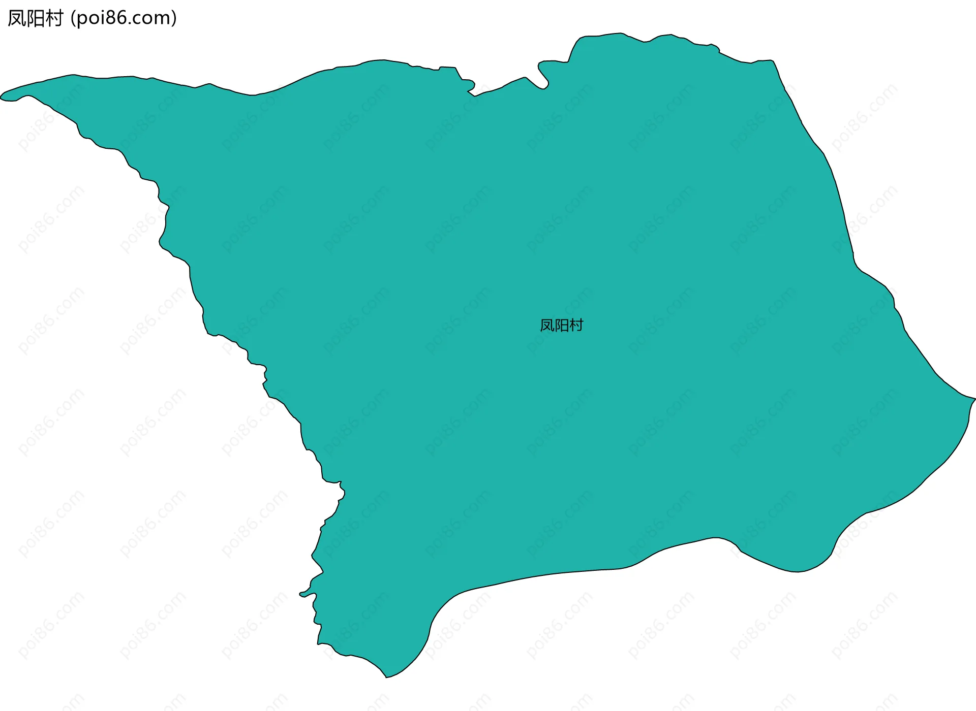 凤阳村边界地图