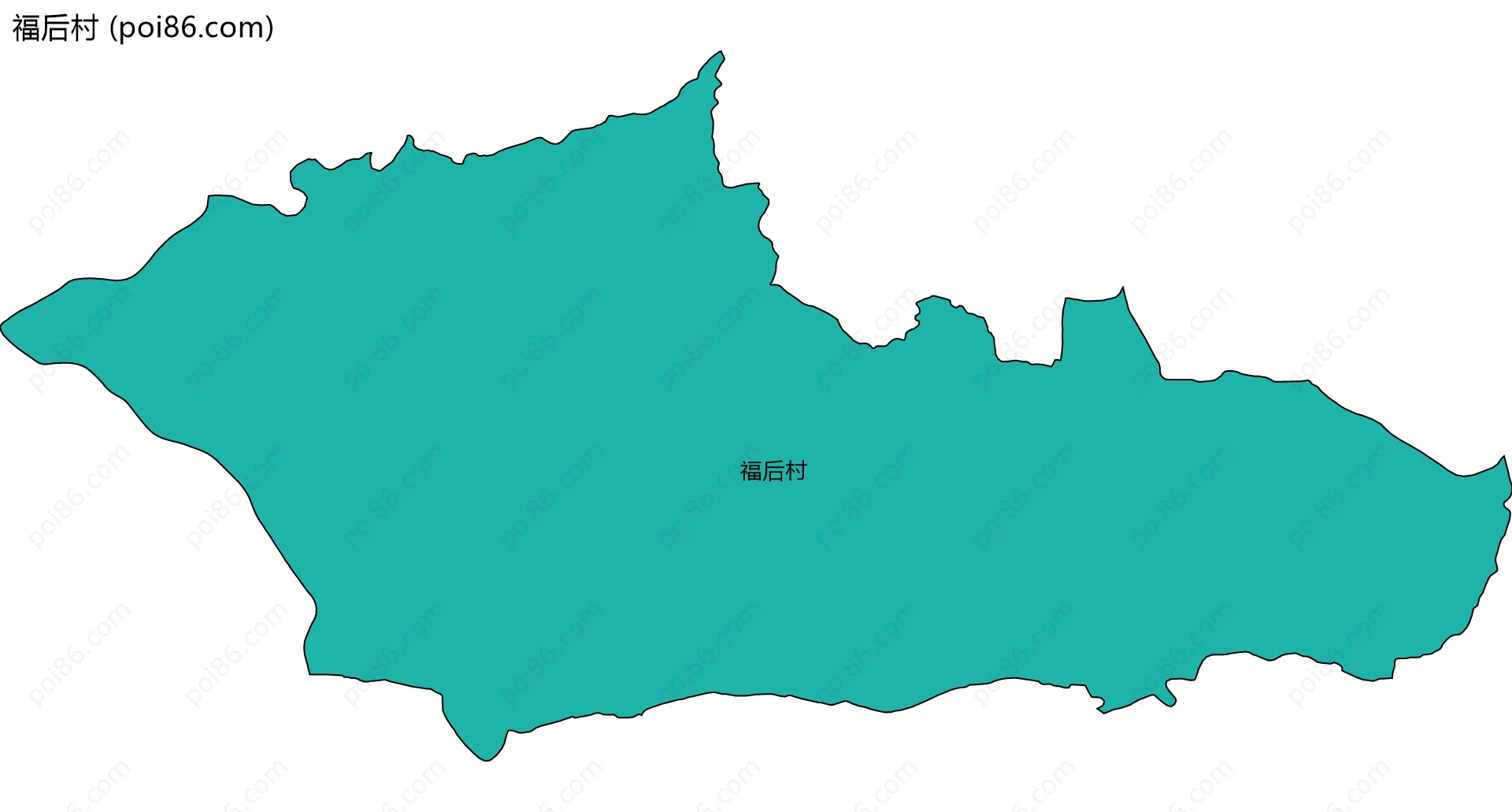 福后村边界地图