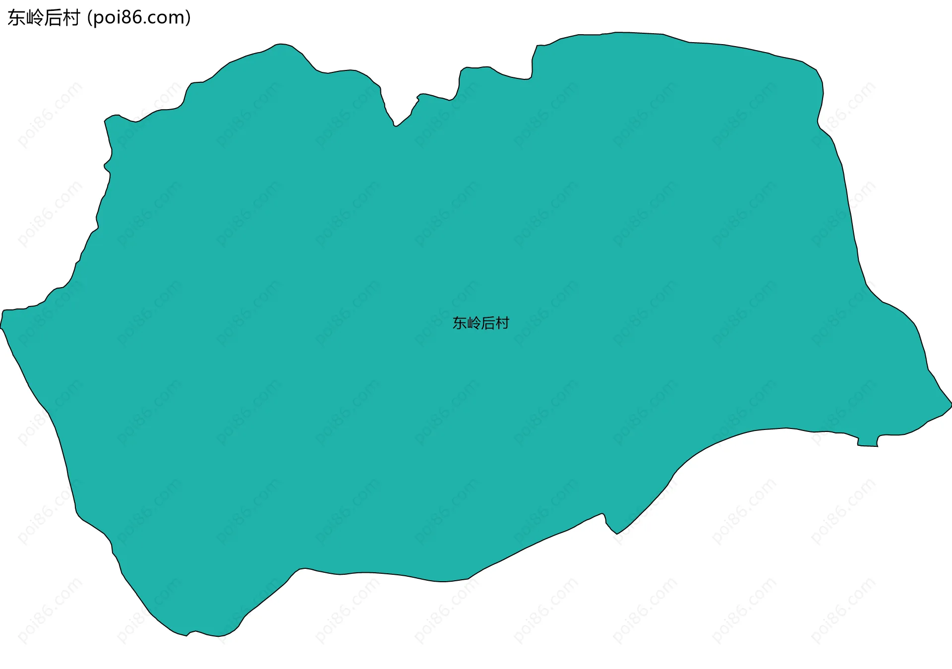 东岭后村边界地图
