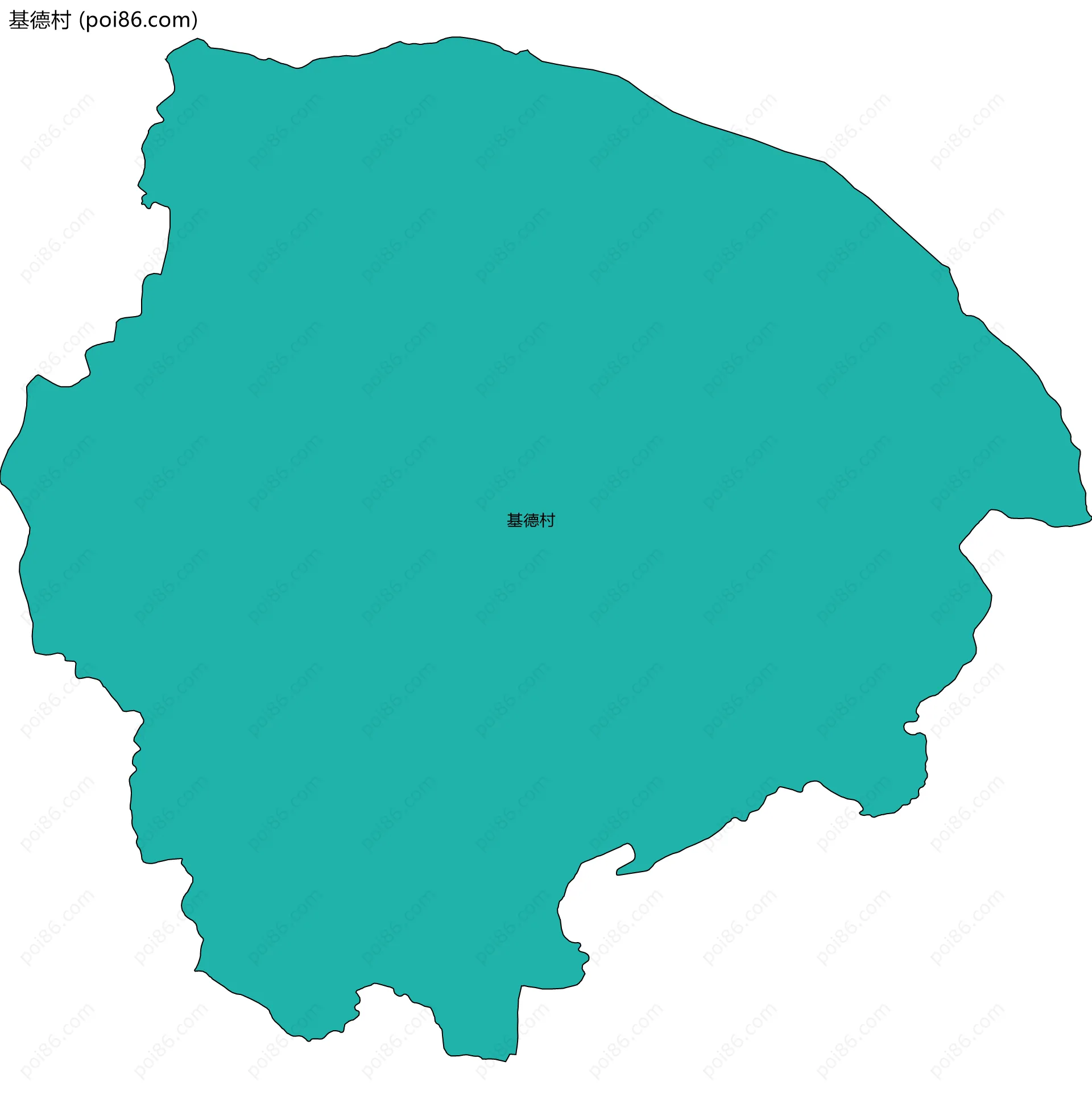 基德村边界地图