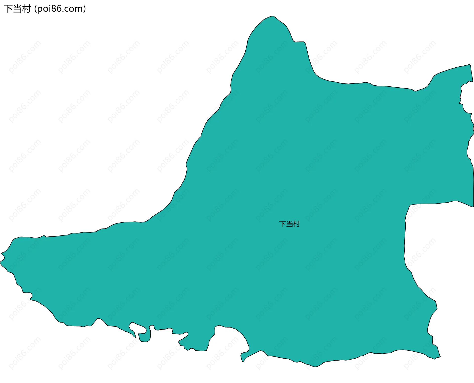 下当村边界地图