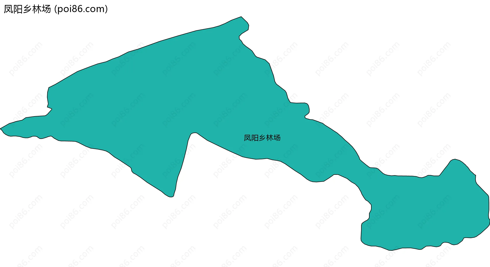 凤阳乡林场边界地图