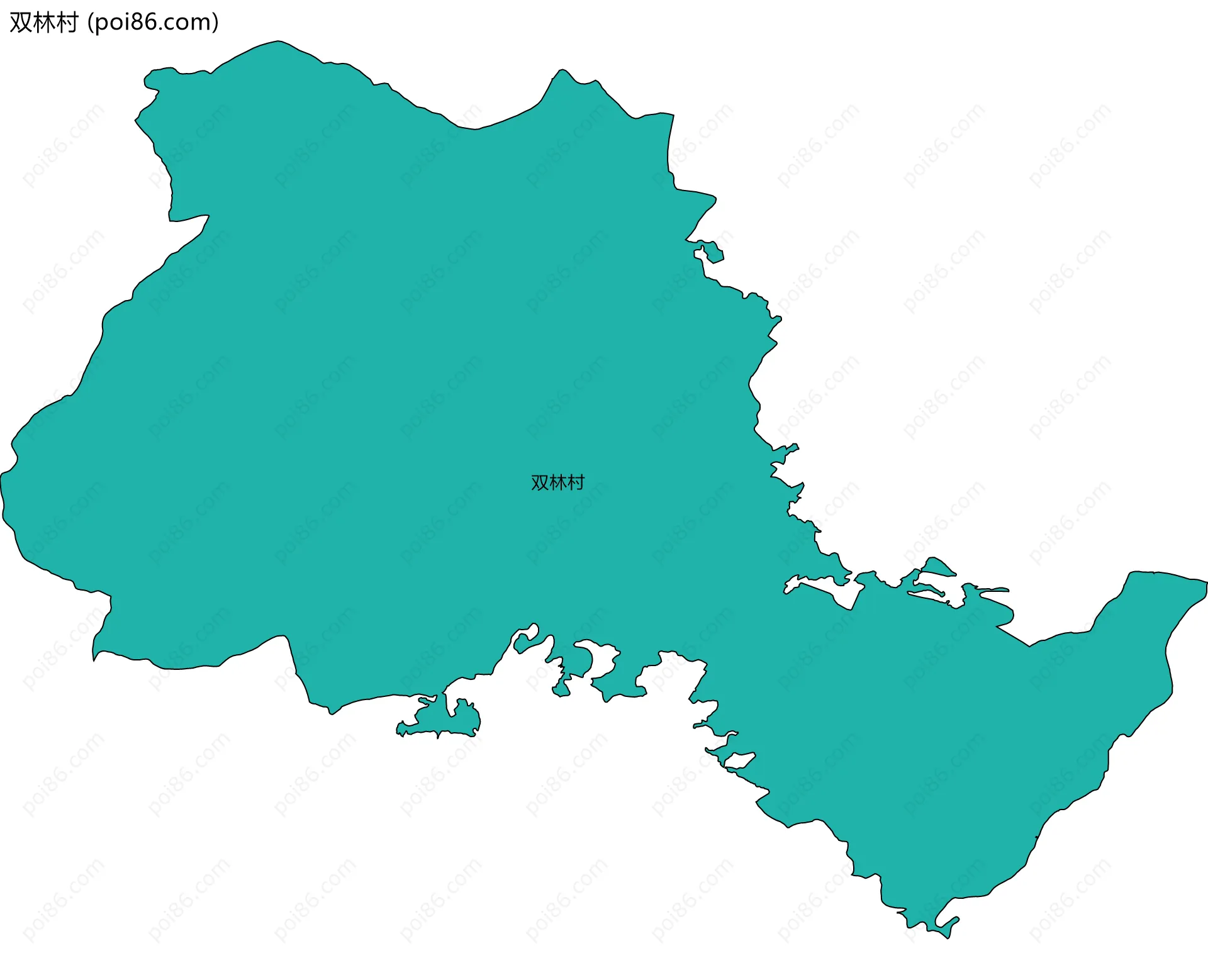 双林村边界地图