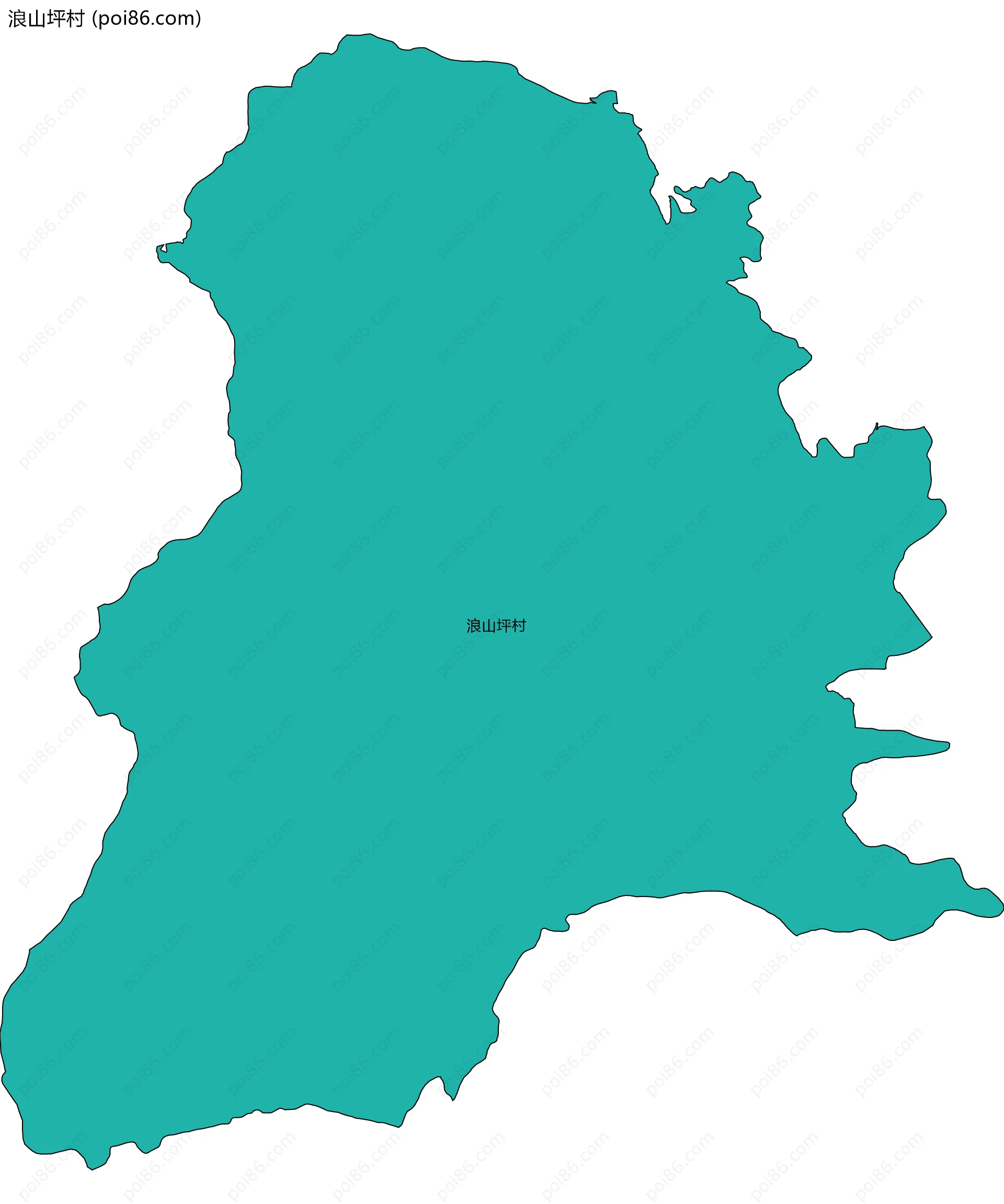 浪山坪村边界地图