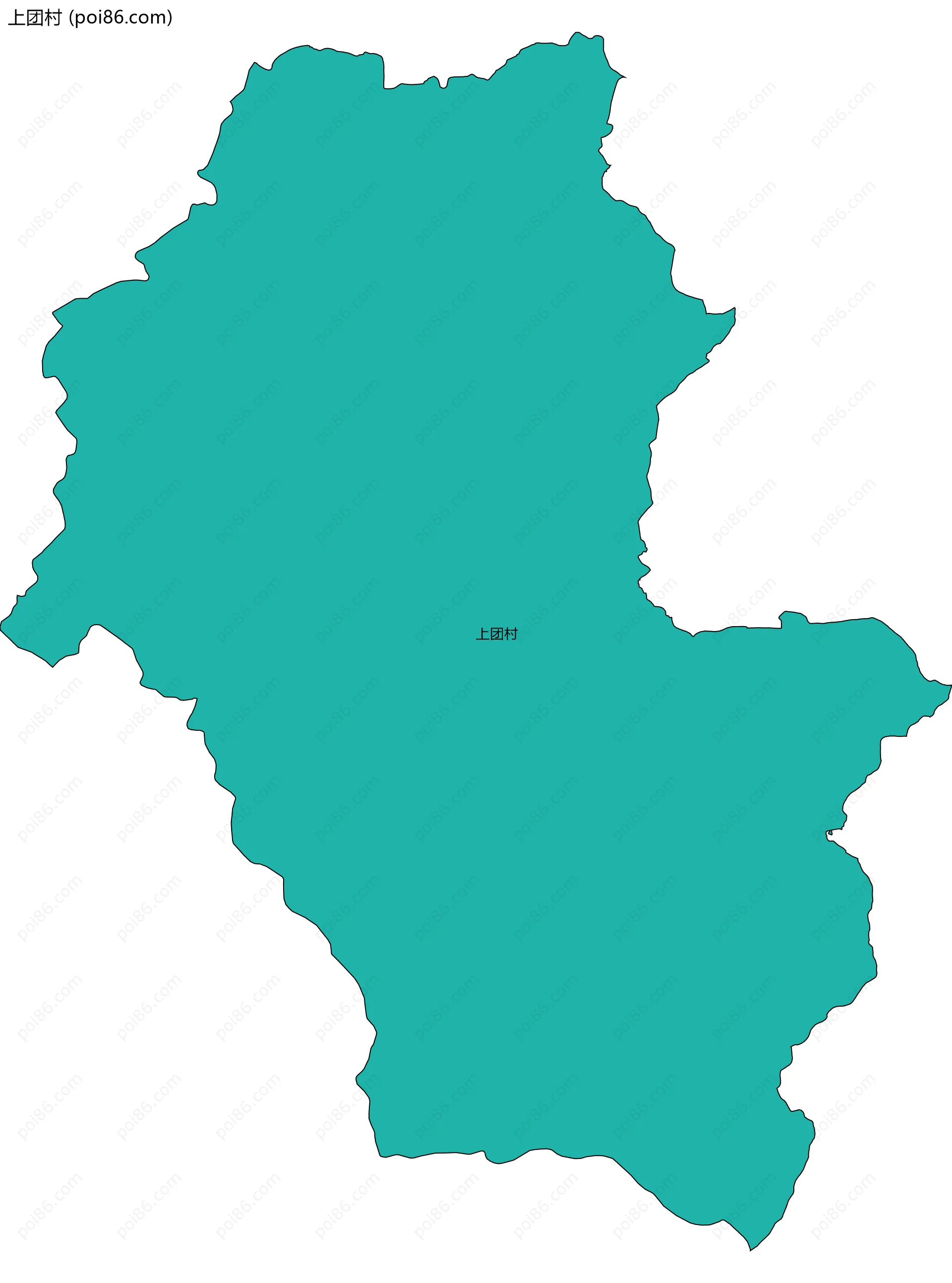 上团村边界地图