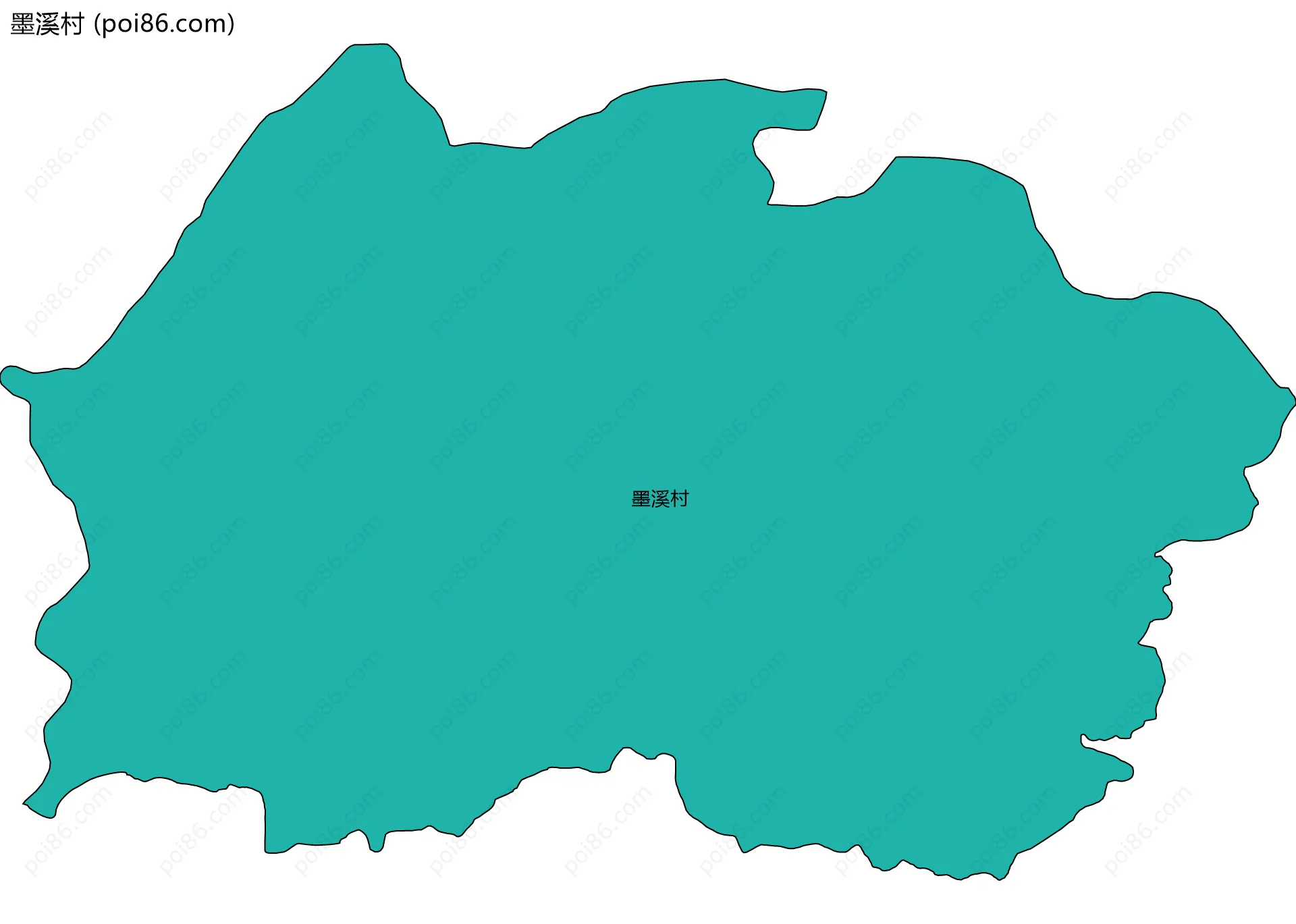 墨溪村边界地图