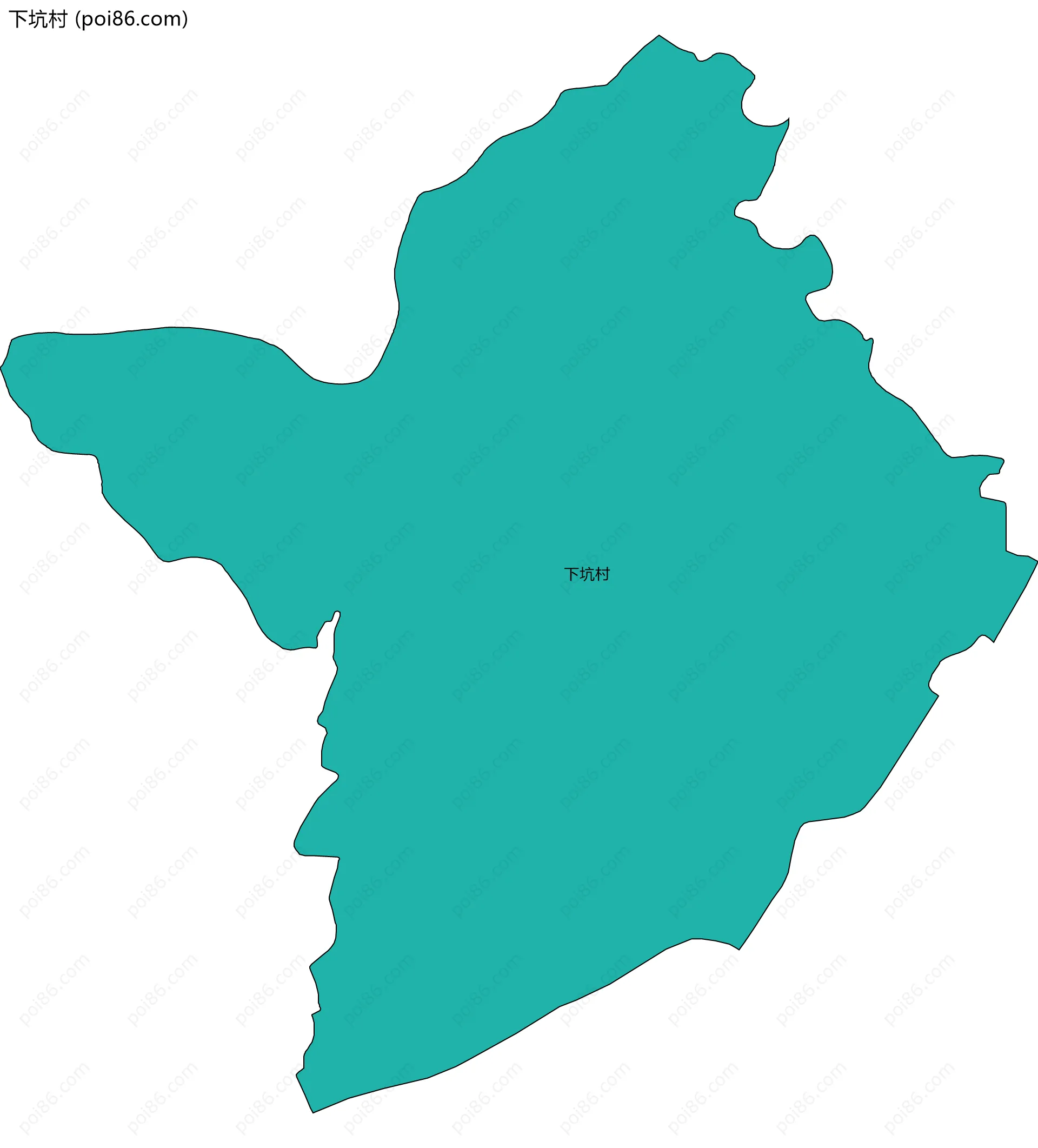 下坑村边界地图