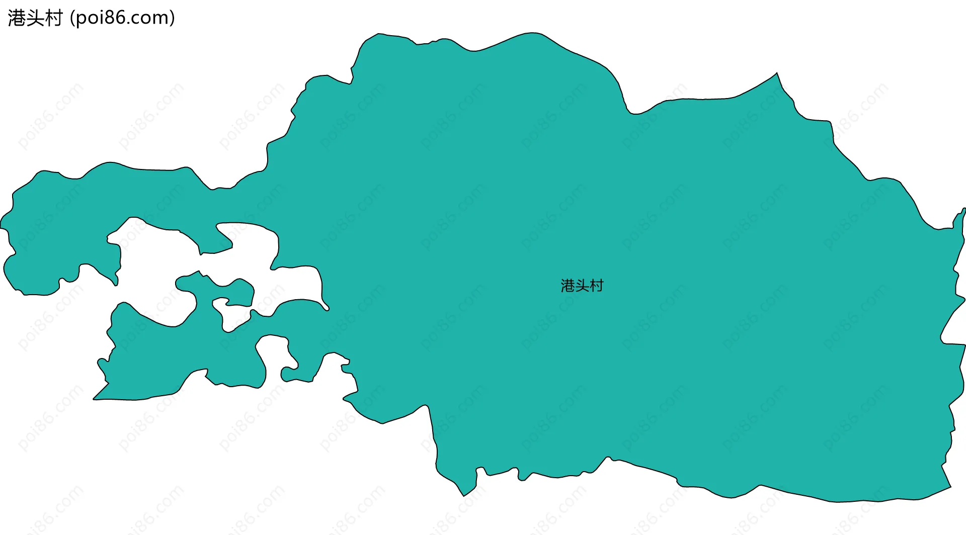 港头村边界地图