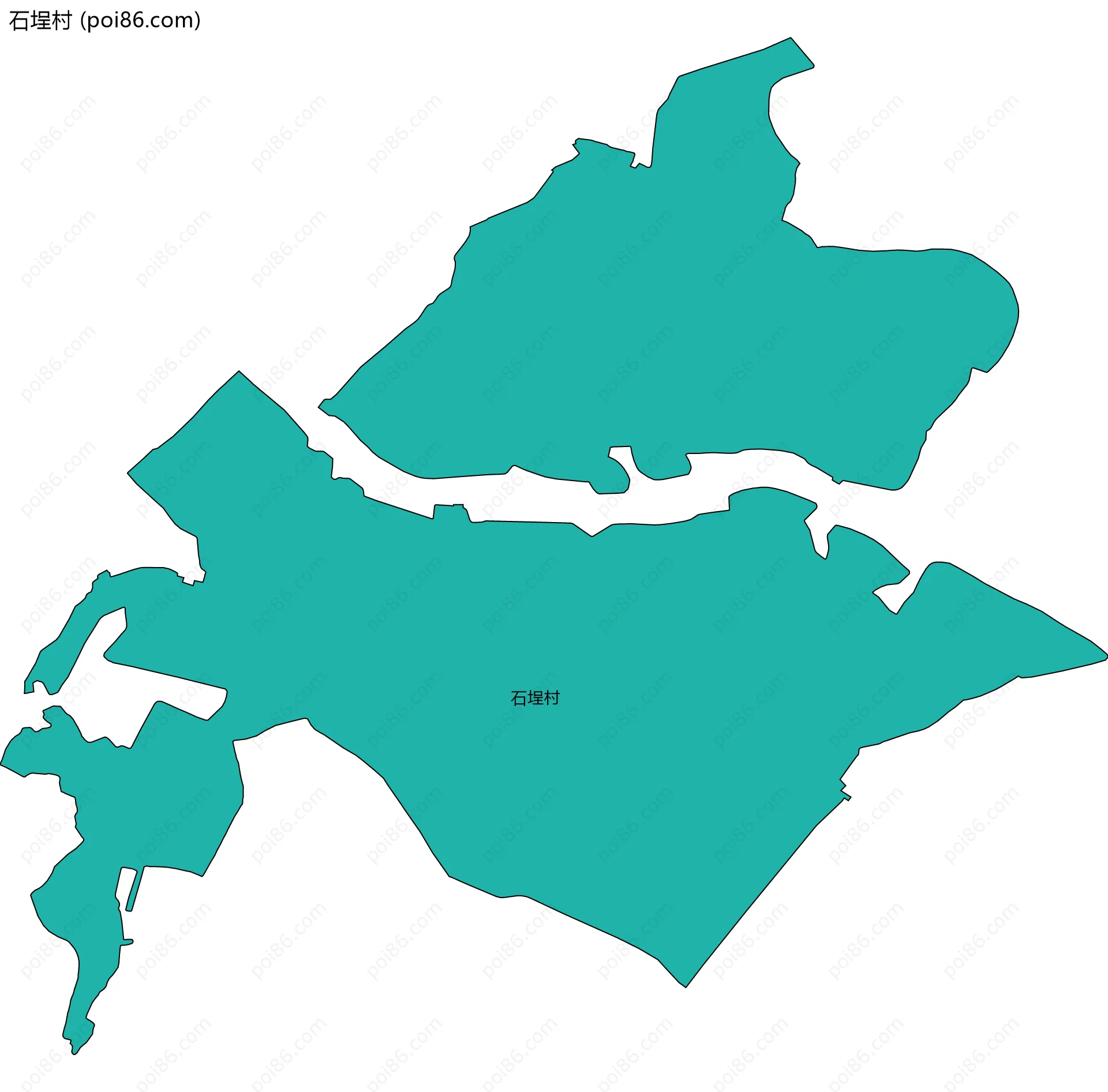 石埕村边界地图