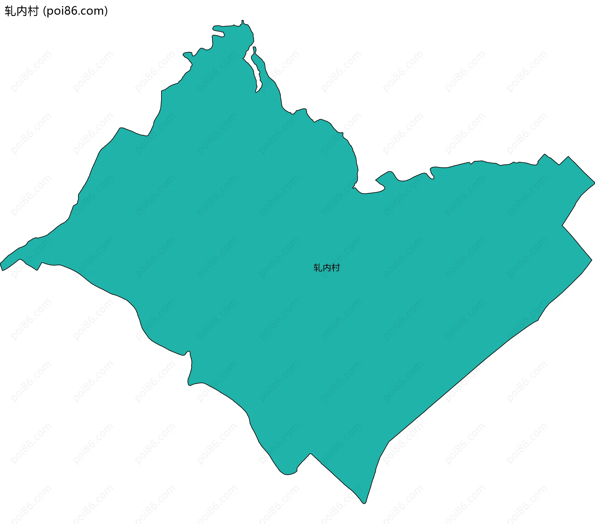轧内村边界地图