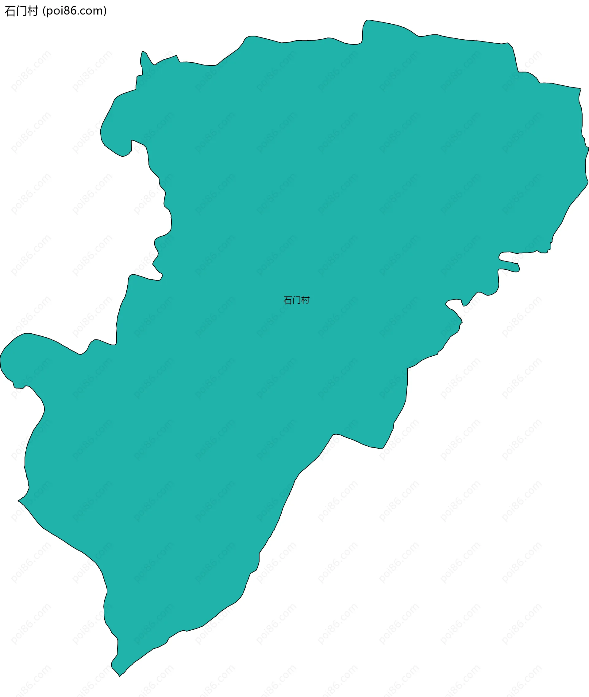 石门村边界地图