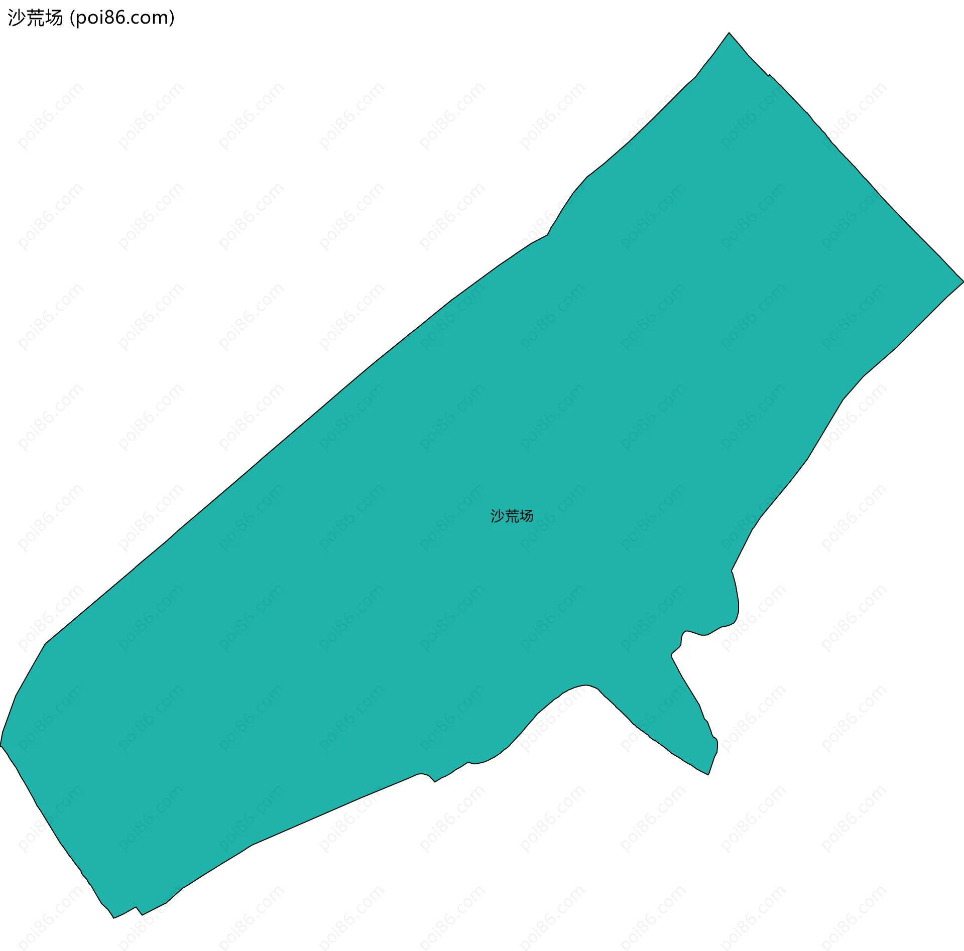 沙荒场边界地图