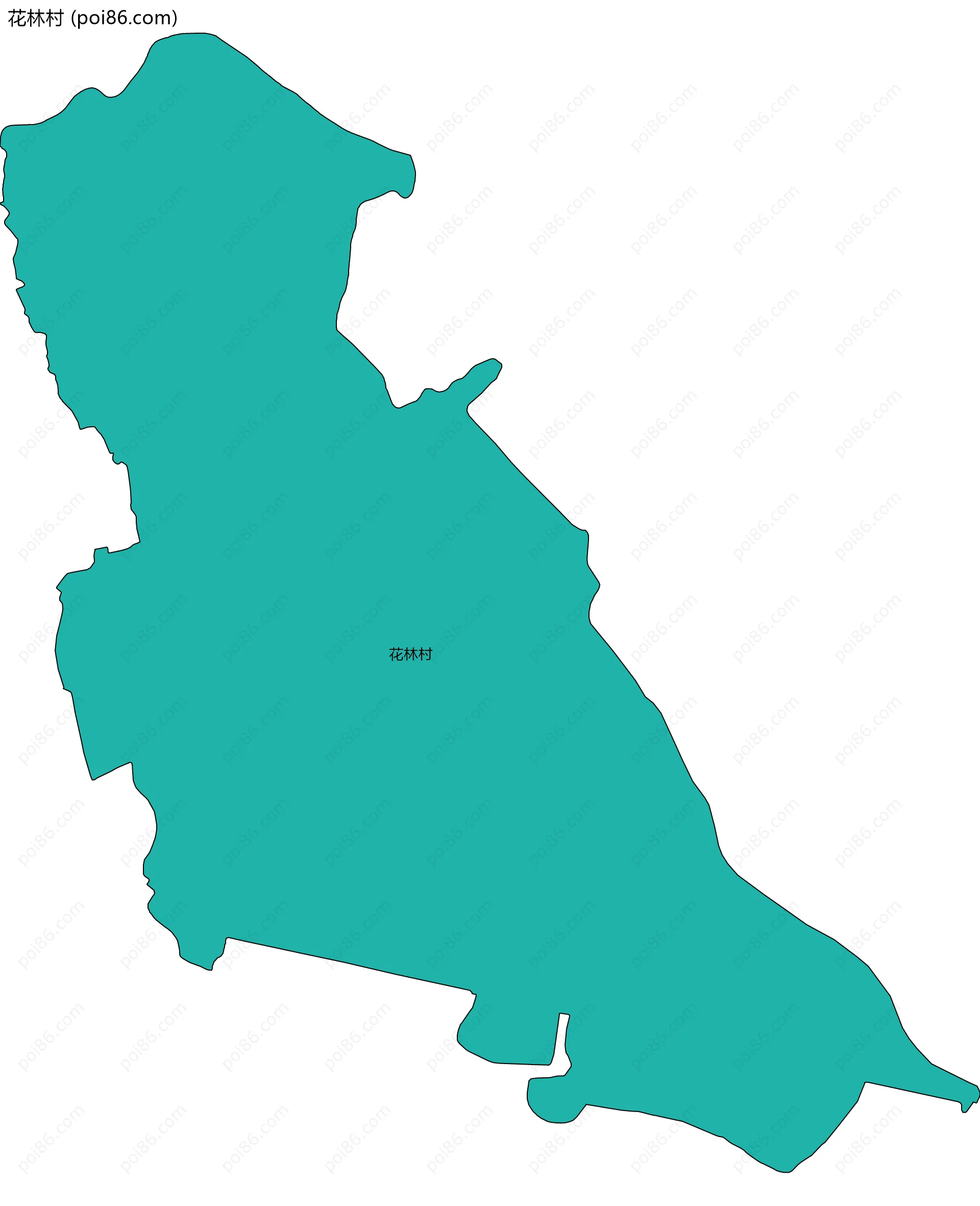 花林村边界地图