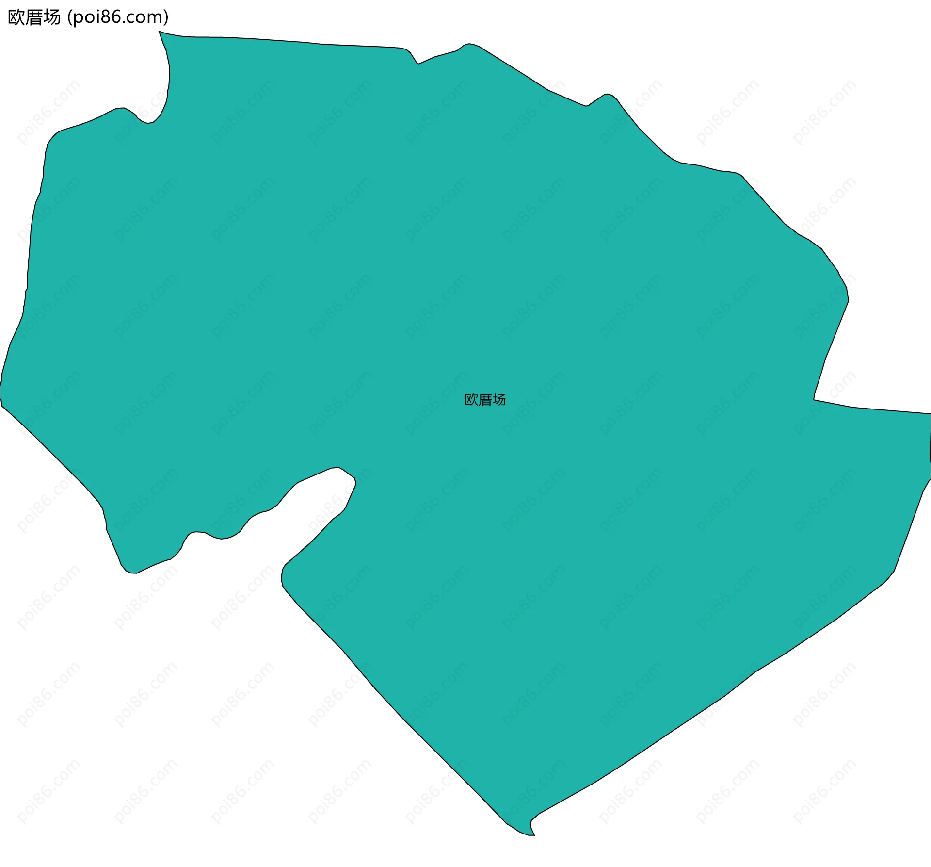 欧厝场边界地图