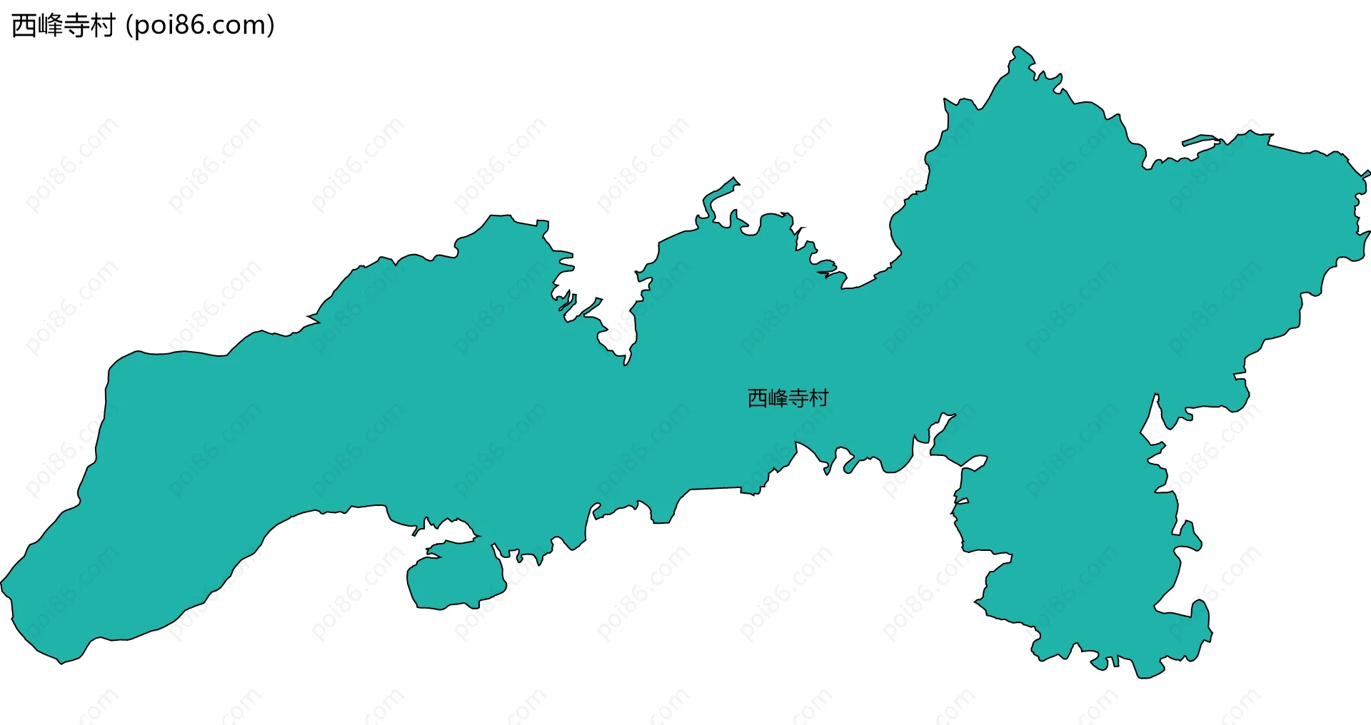 西峰寺村边界地图