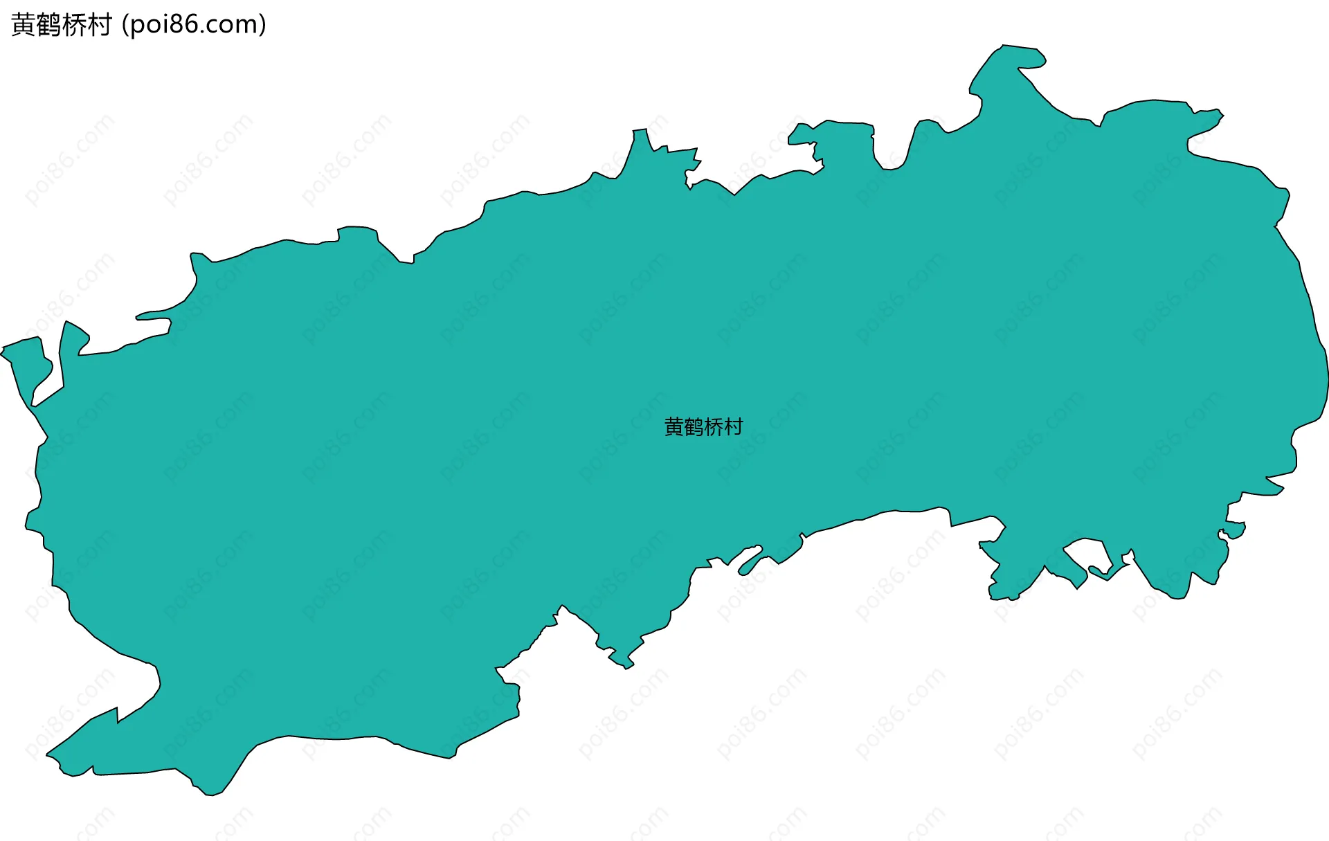 黄鹤桥村边界地图