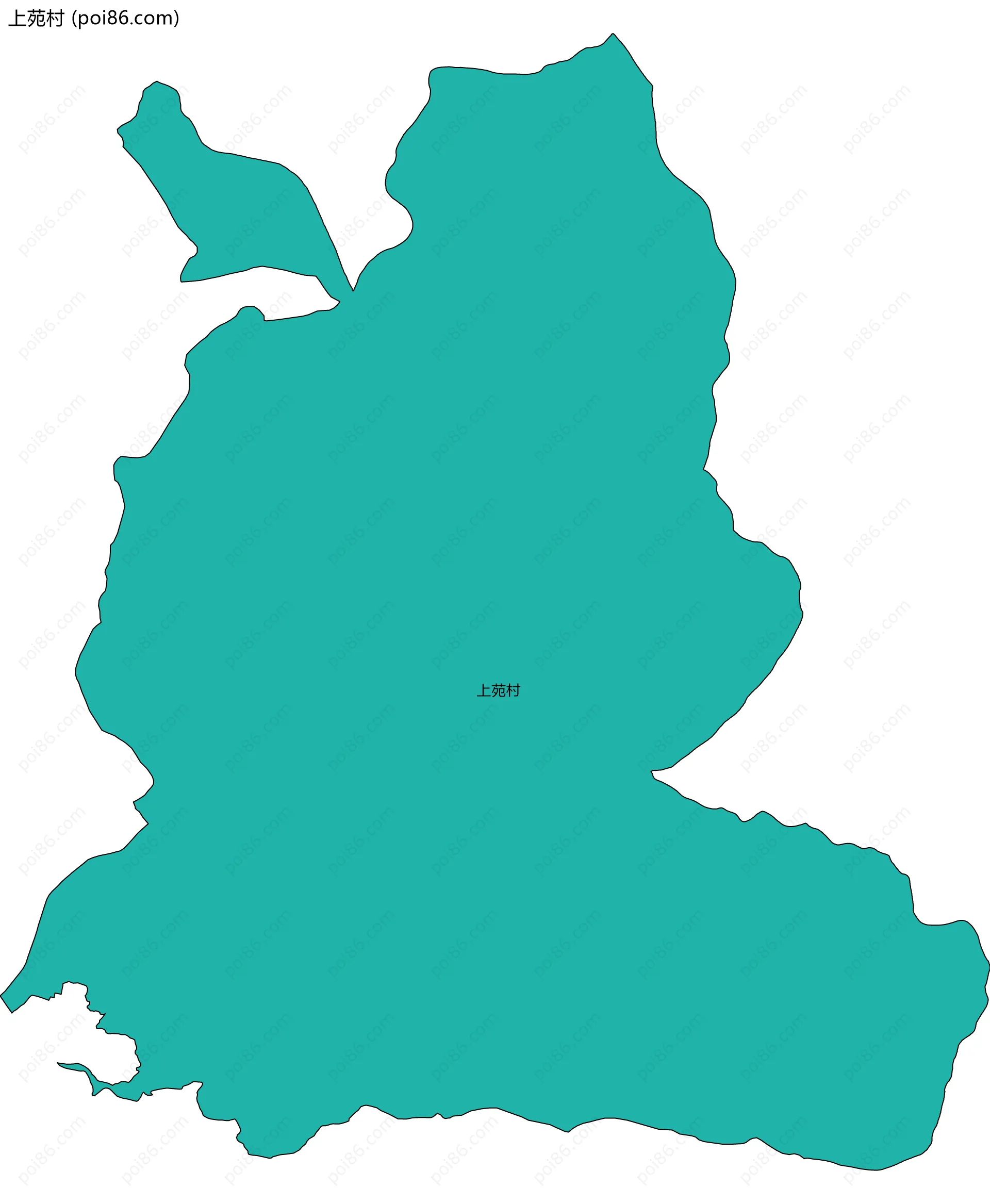 上苑村边界地图