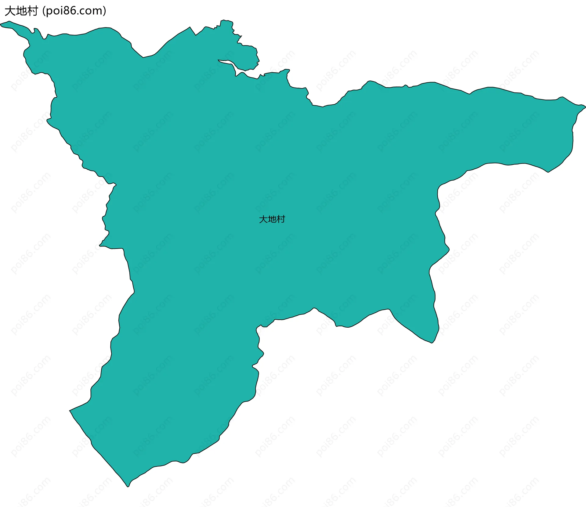 大地村边界地图