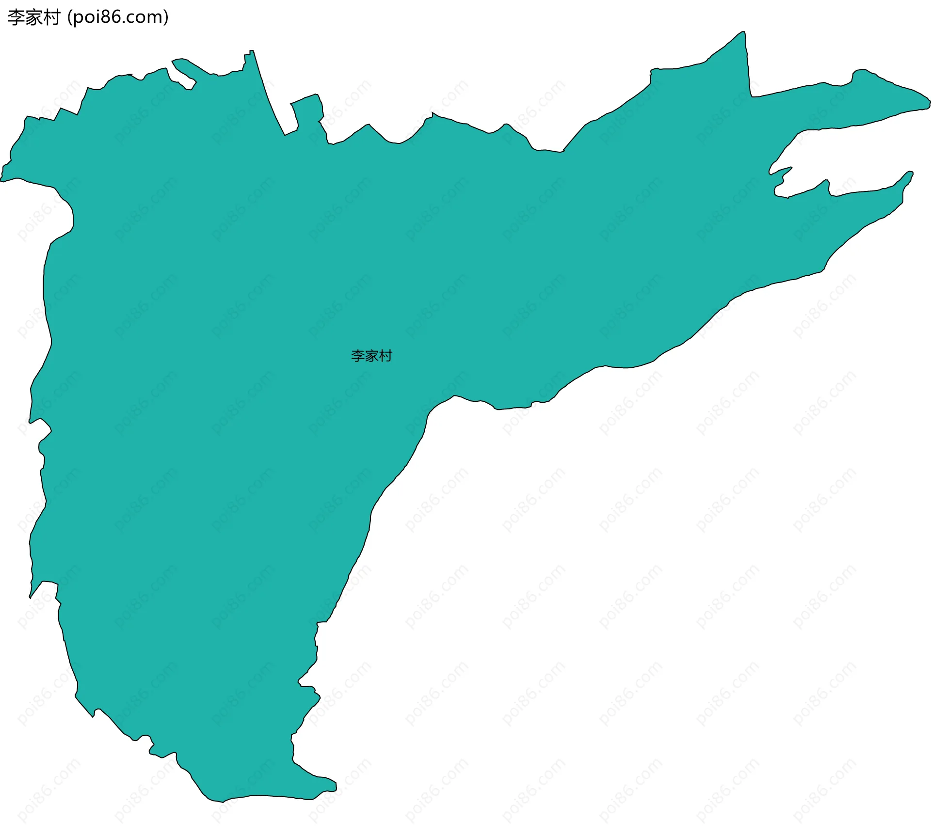 李家村边界地图