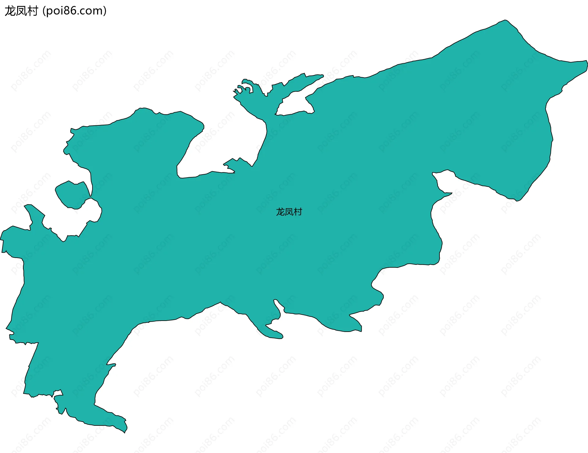 龙凤村边界地图
