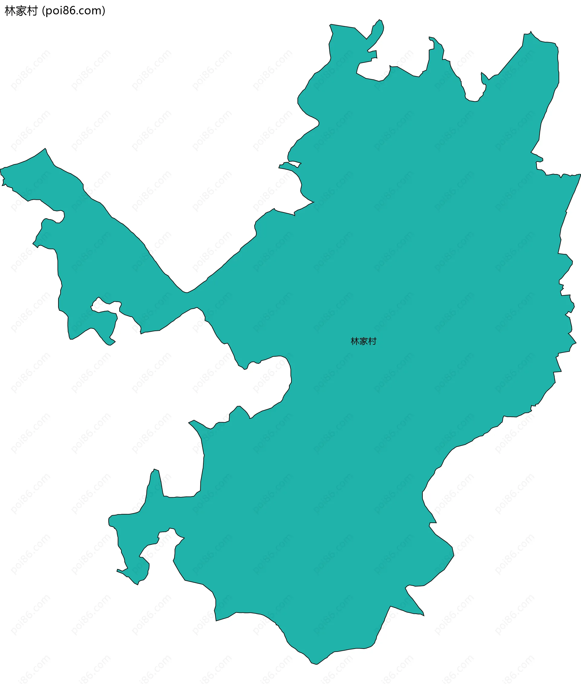 林家村边界地图