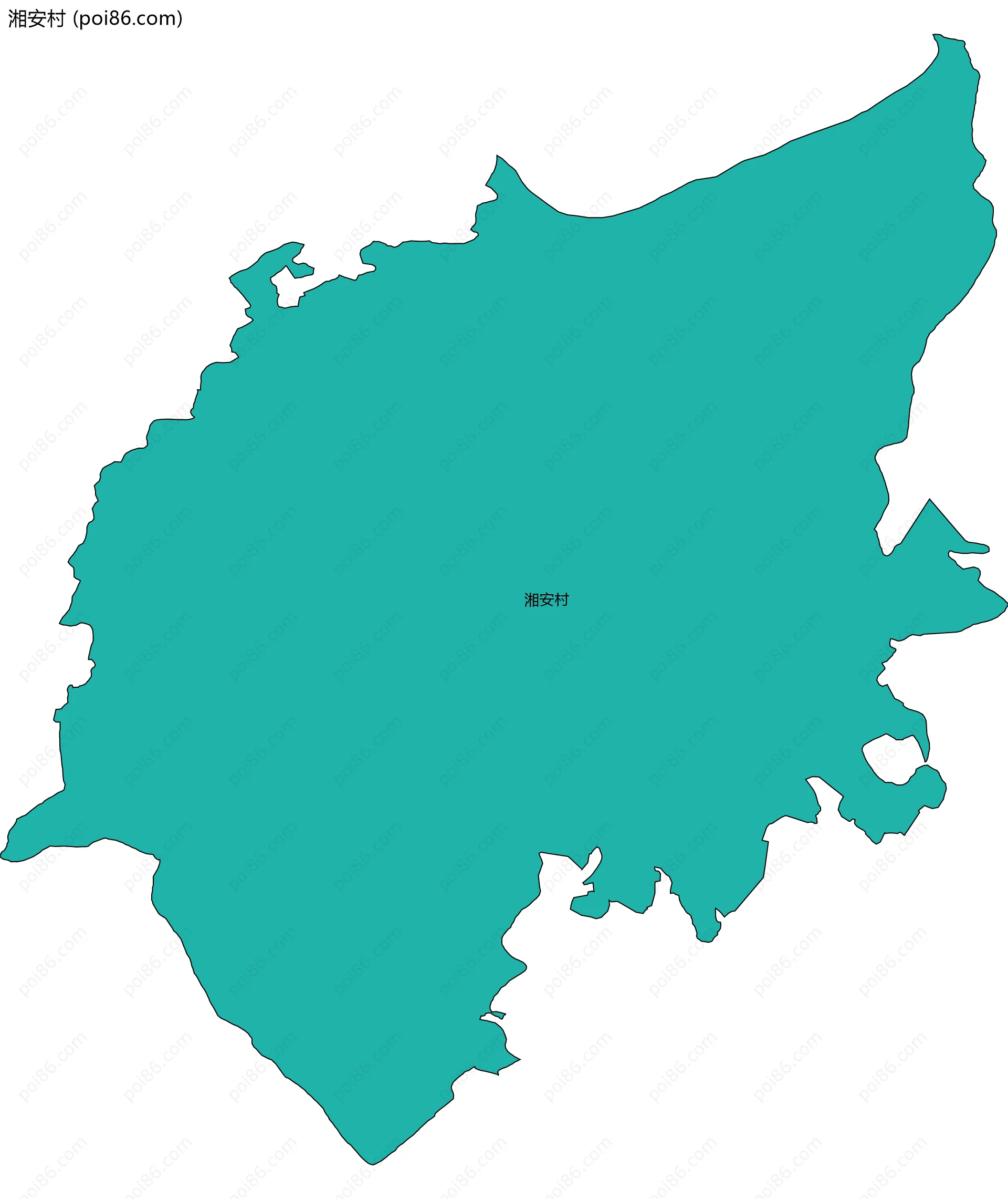 湘安村边界地图