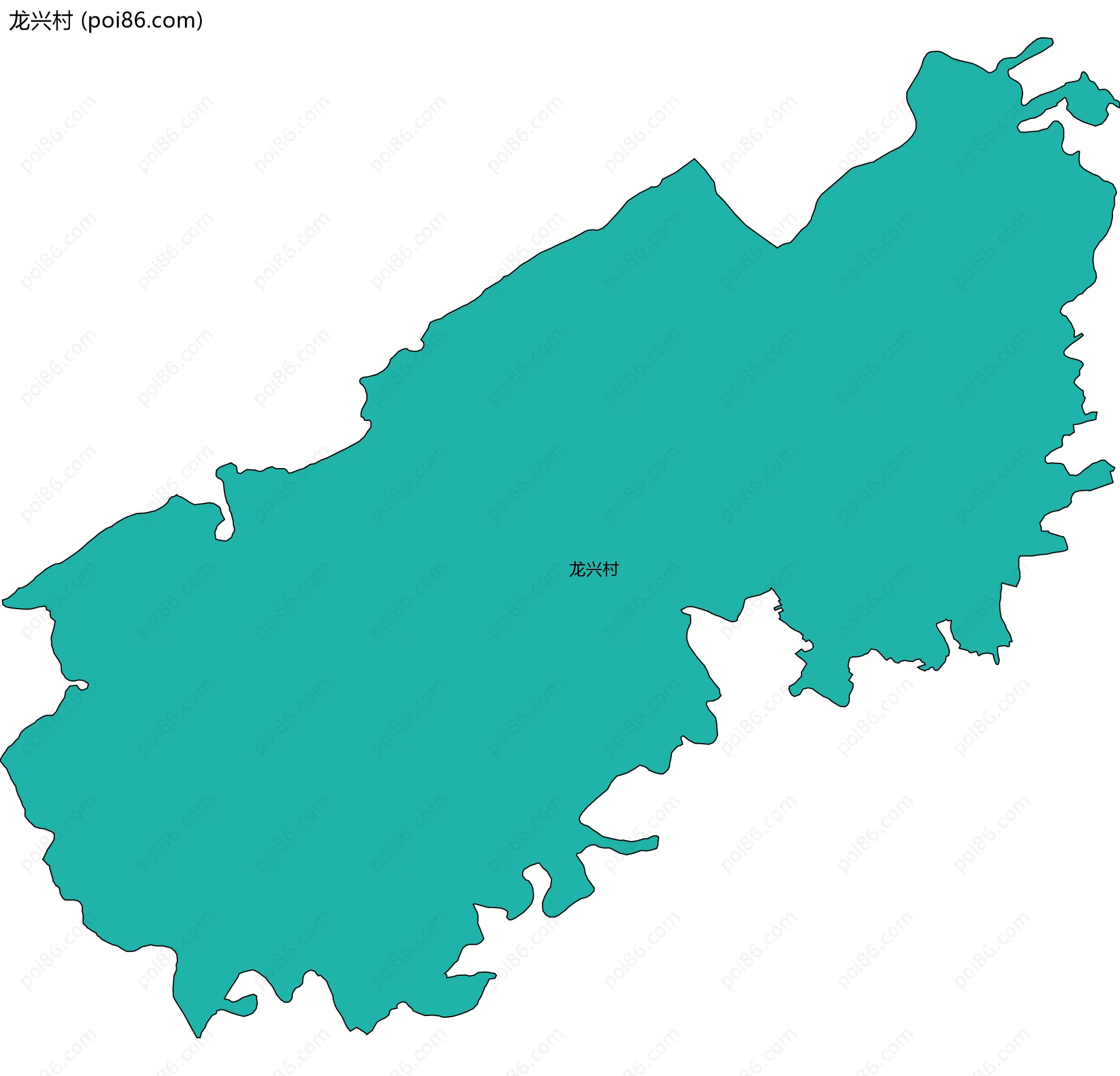 龙兴村边界地图