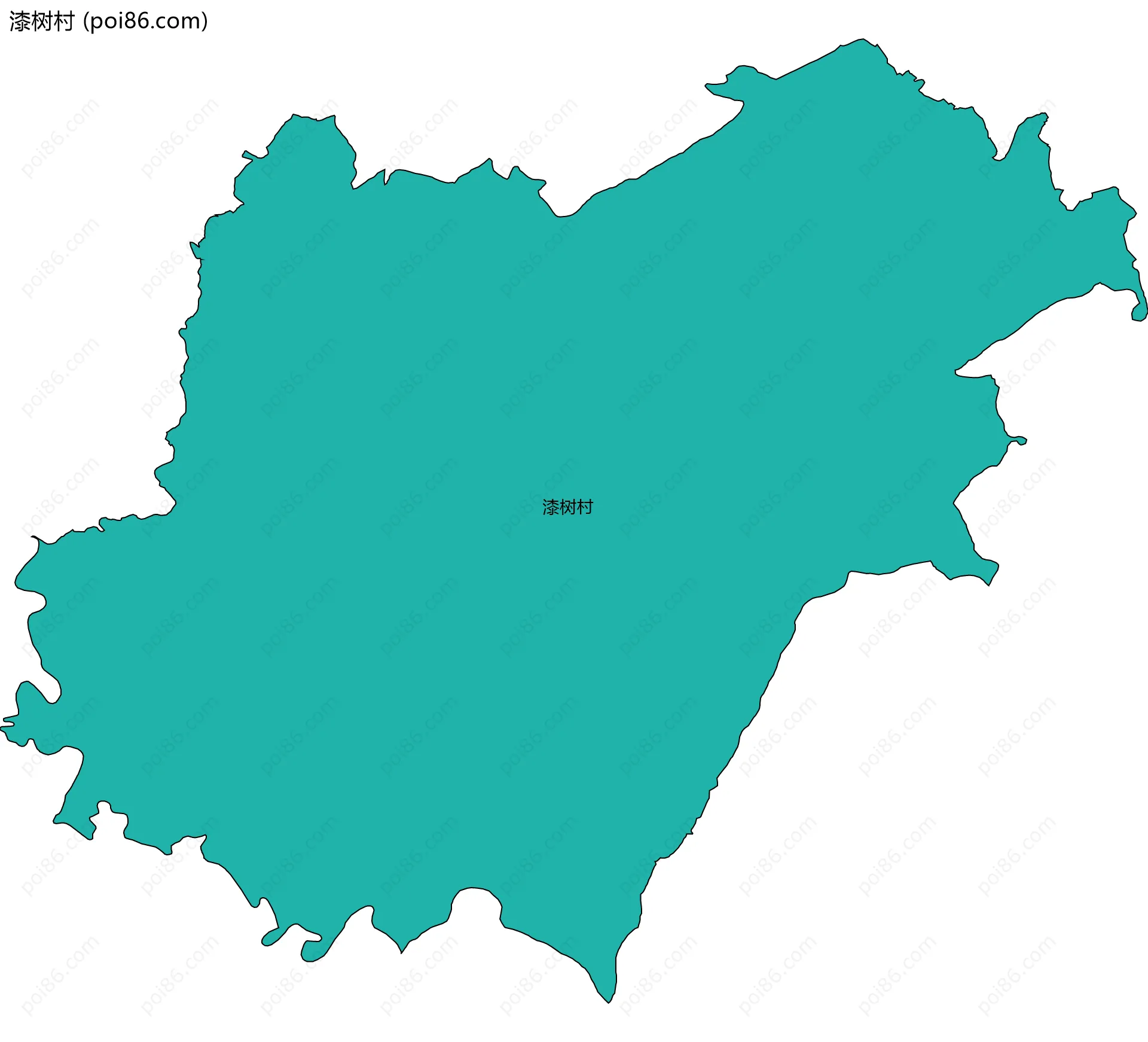 漆树村边界地图